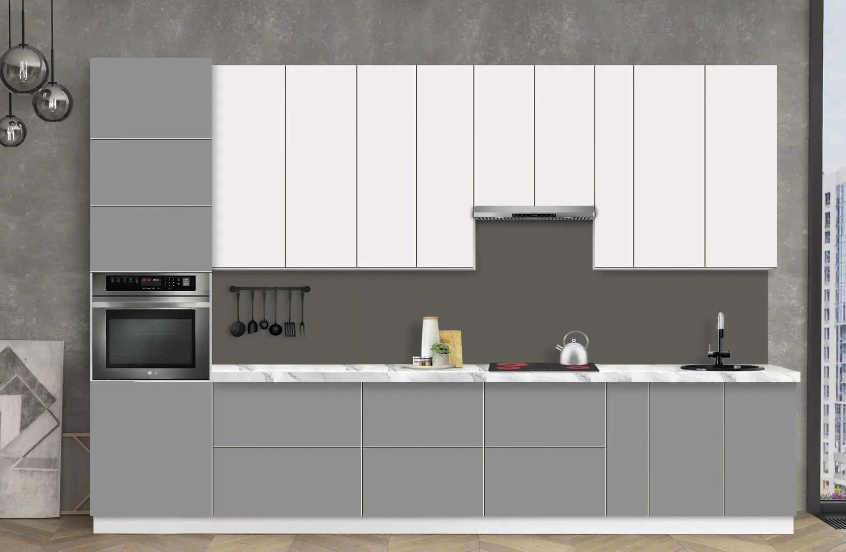 Bucatarie modulara Modern Dolce Vita 2 H110 3.6m