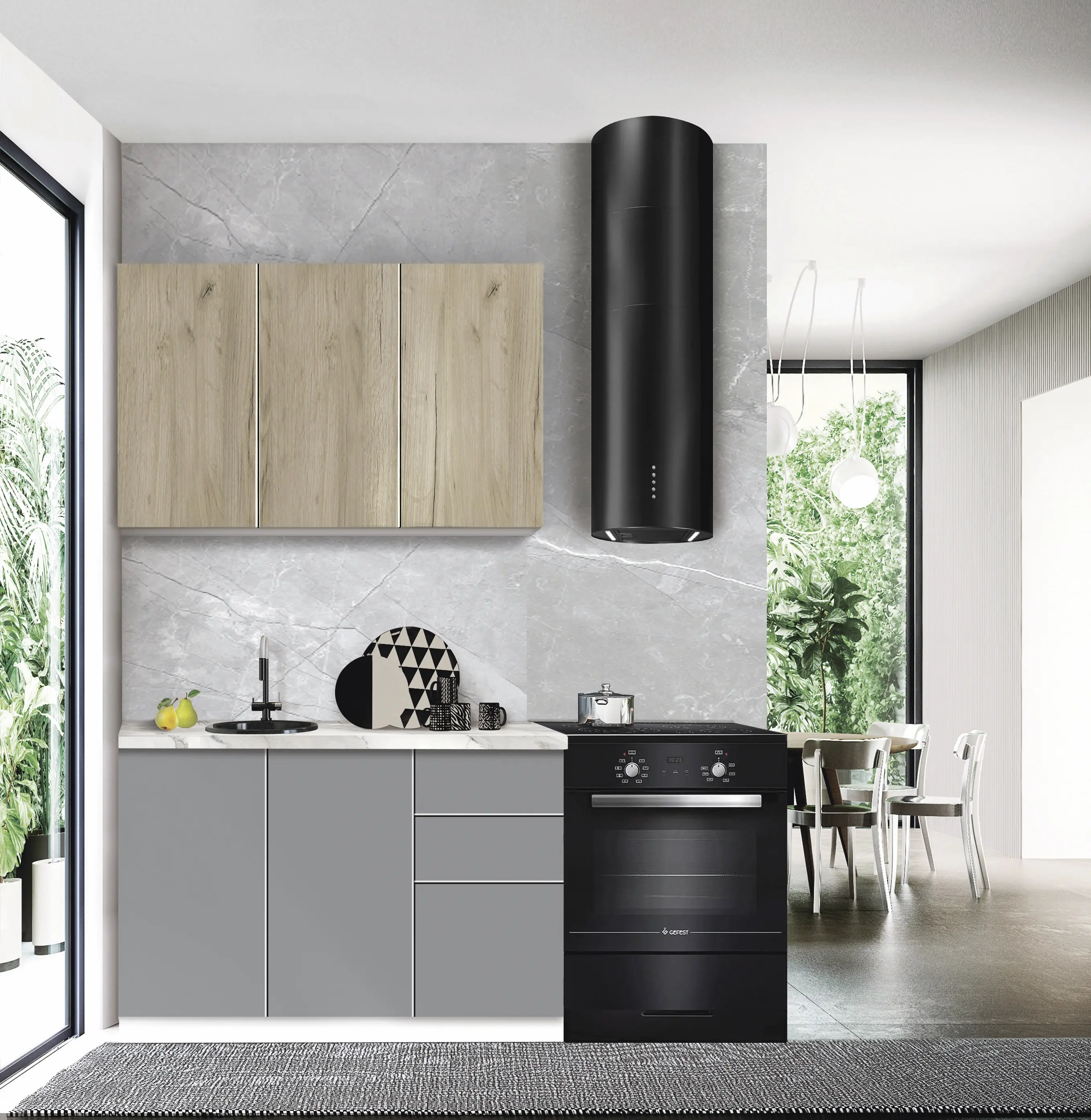 Bucatarie modulara Modern Dolce Vita 2 H68 1.2m