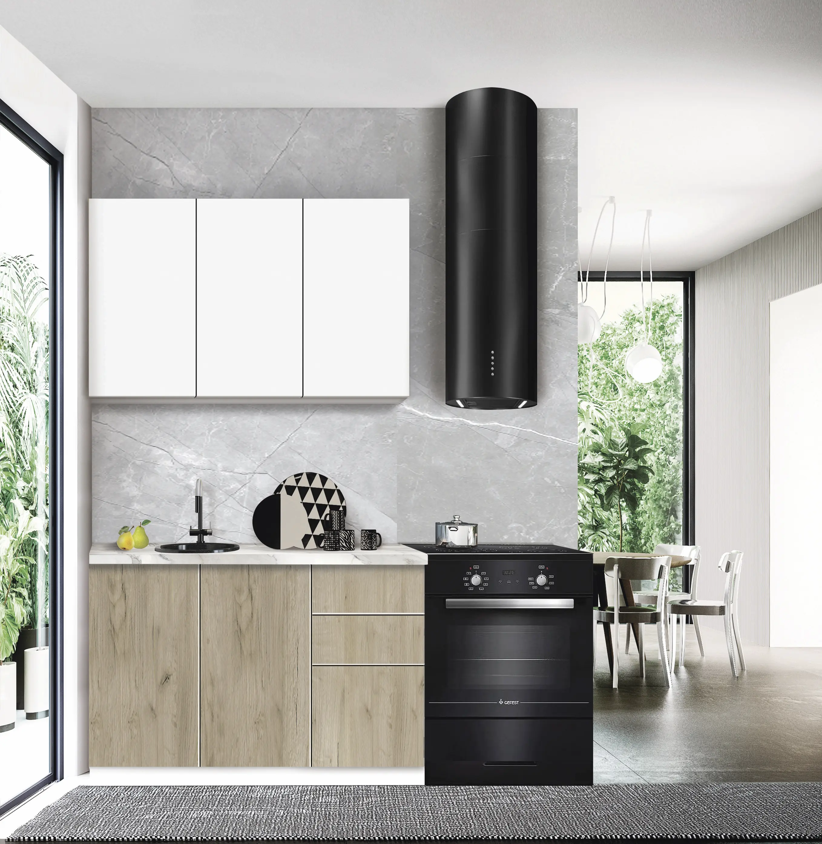 Bucatarie modulara Modern Dolce Vita 2 H68 1.2m