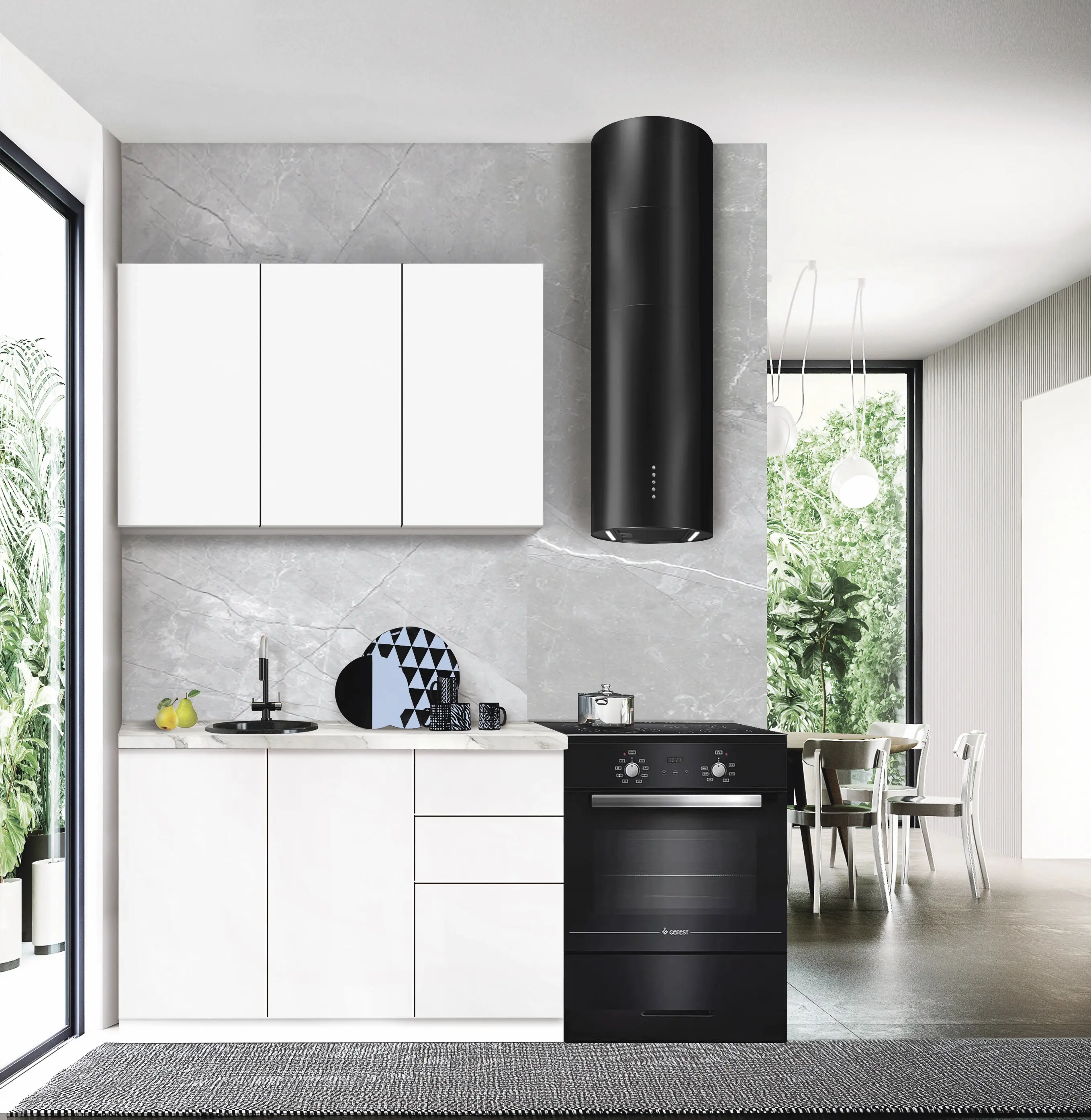 Bucatarie modulara Modern Dolce Vita 2 H68 1.2m