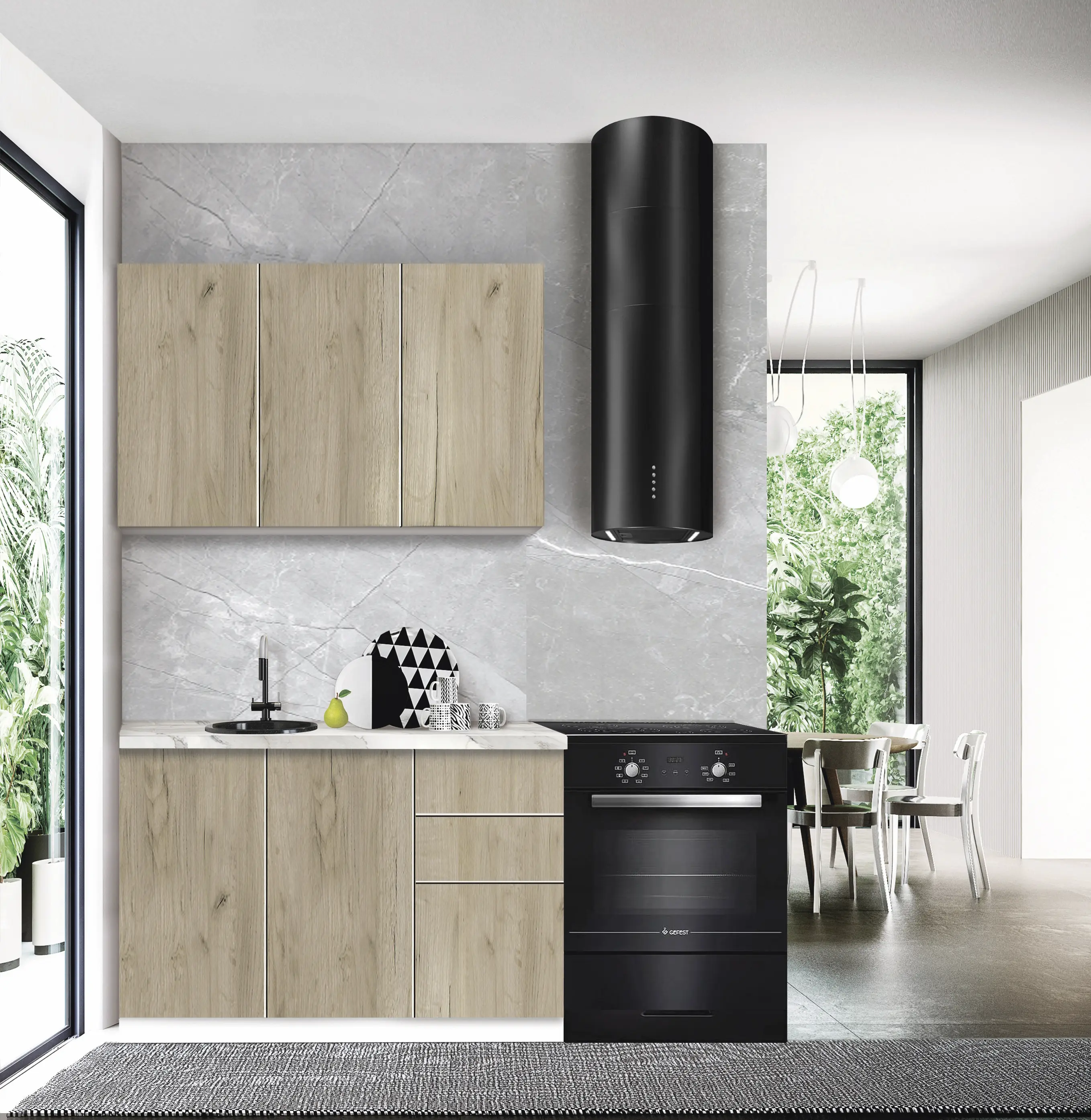 Bucatarie modulara Modern Dolce Vita 2 H68 1.2m