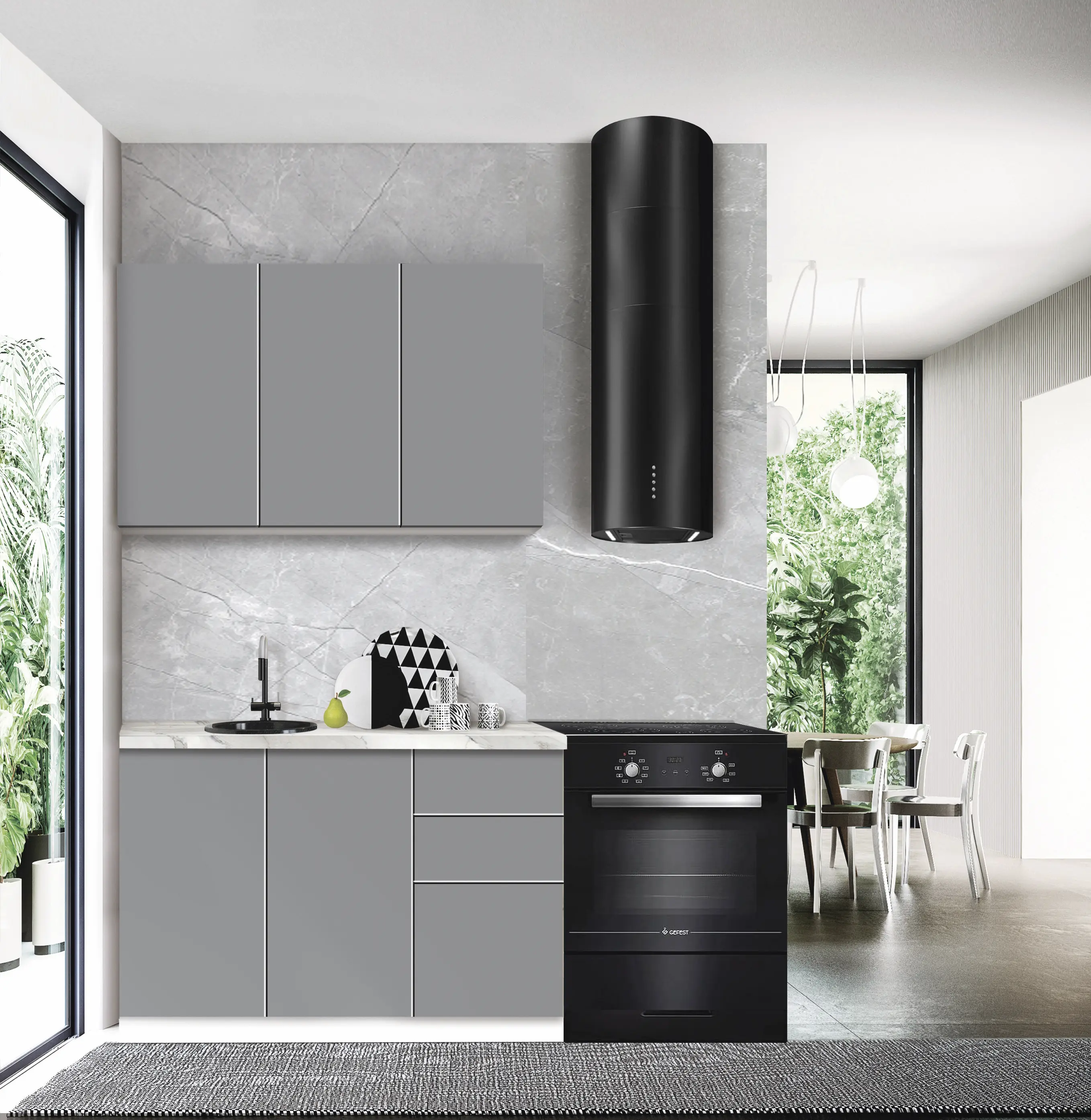 Bucatarie modulara Modern Dolce Vita 2 H68 1.2m