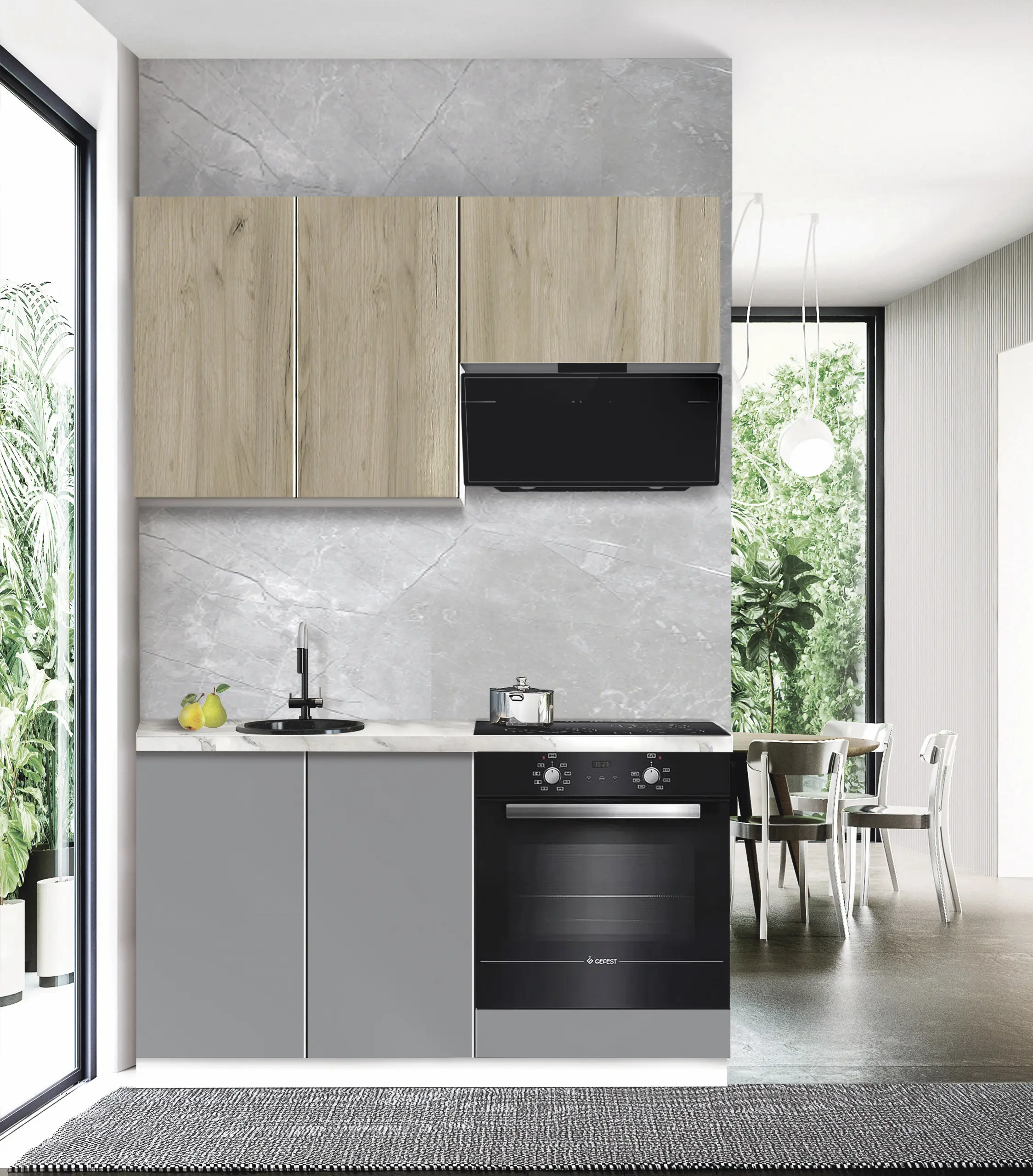 Bucatarie modulara Modern Dolce Vita 2 H68 1.4m