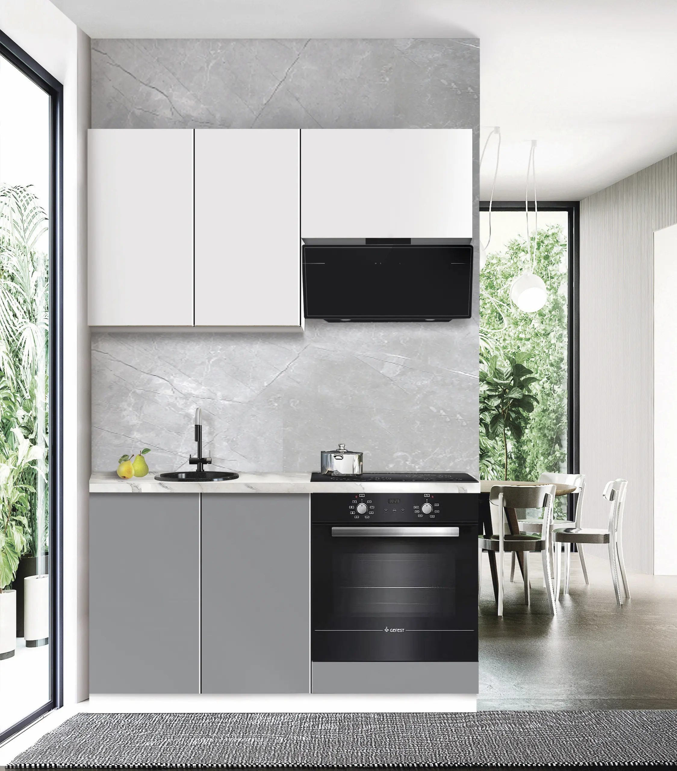 Bucatarie modulara Modern Dolce Vita 2 H68 1.4m