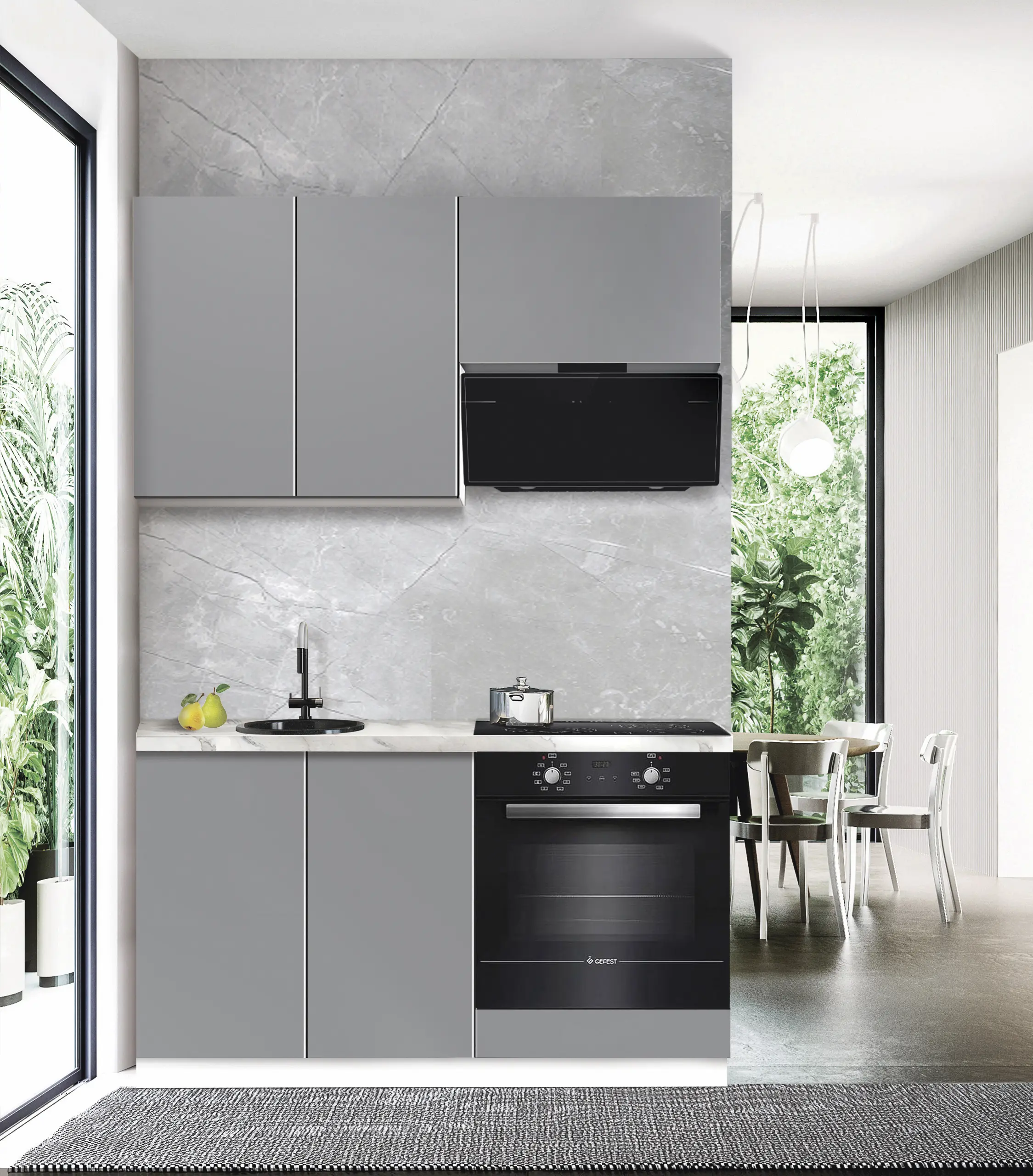 Bucatarie modulara Modern Dolce Vita 2 H68 1.4m