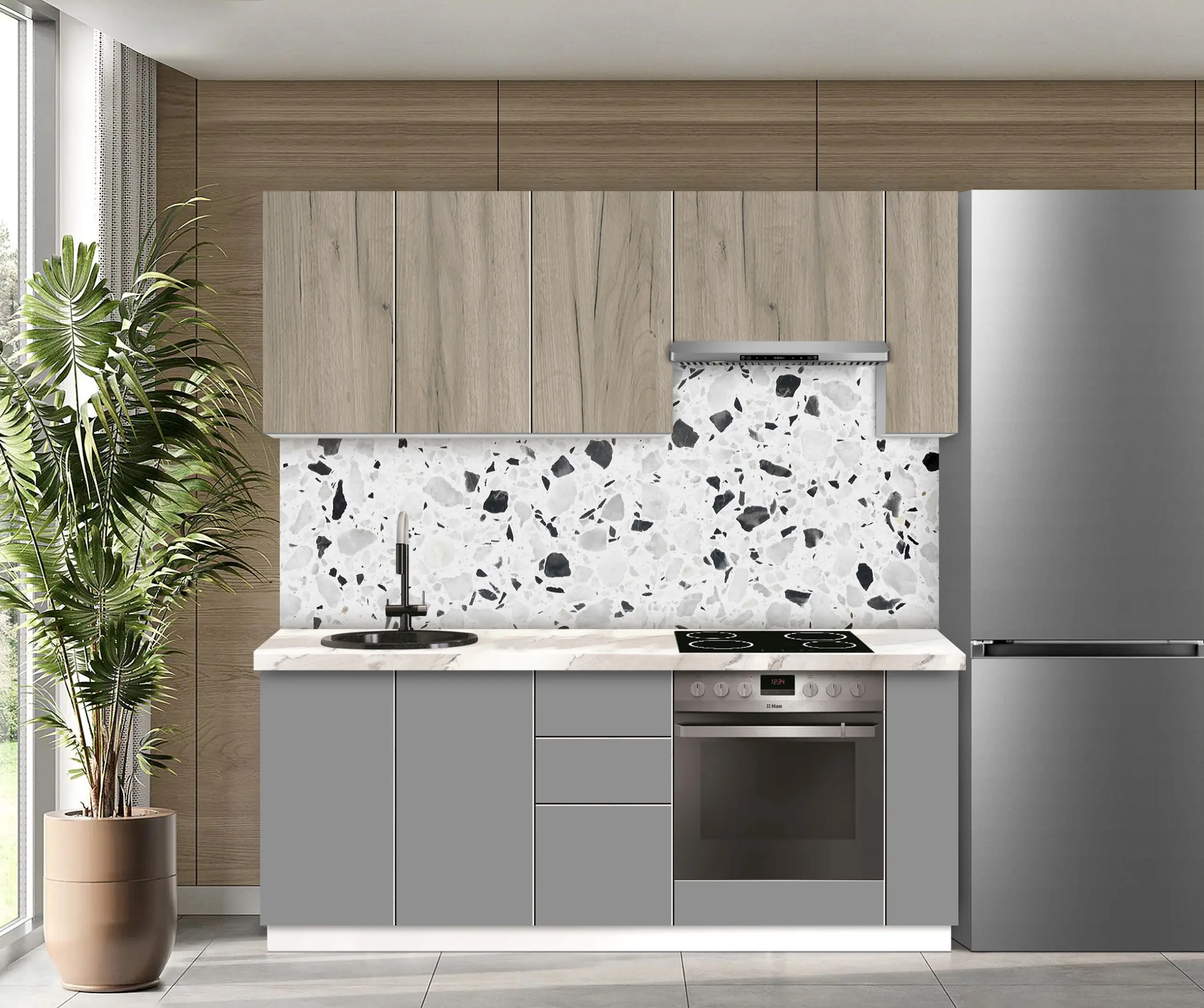 Bucatarie modulara Modern Dolce Vita 2 H68 2.0m