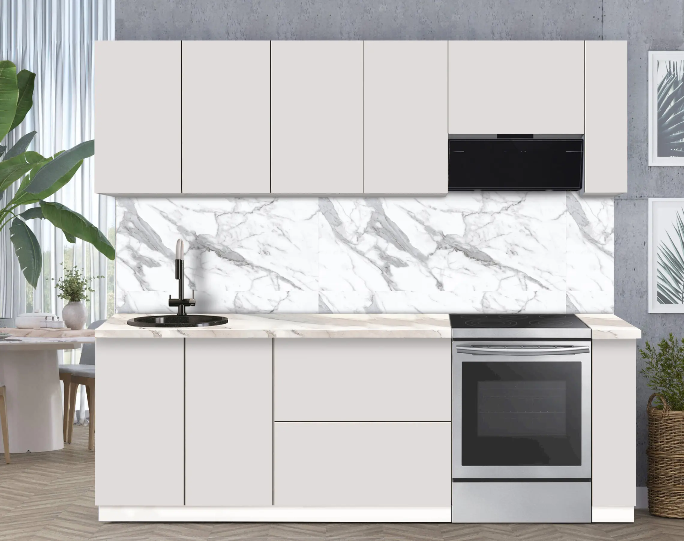 Bucatarie modulara Modern Dolce Vita 2 H68 2.4m