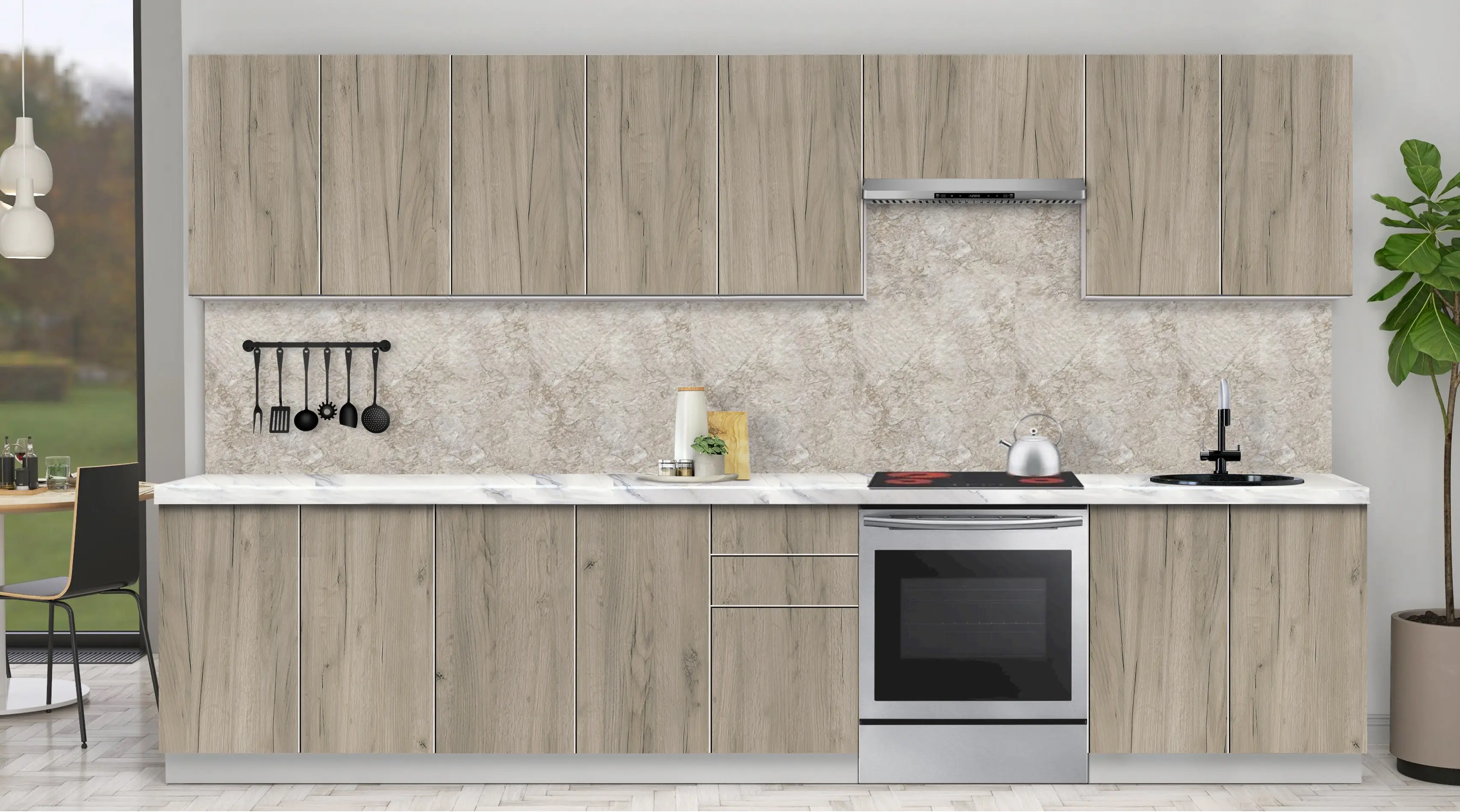 Bucatarie modulara Modern Dolce Vita 2 H68 3.4m