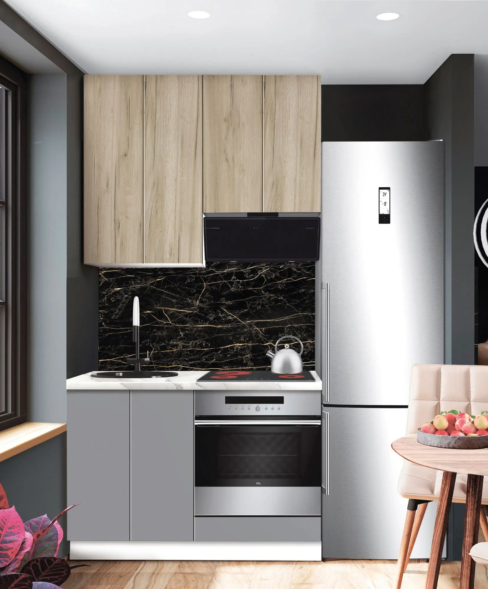 Bucatarie modulara Modern Dolce Vita 3 H110 1.2m