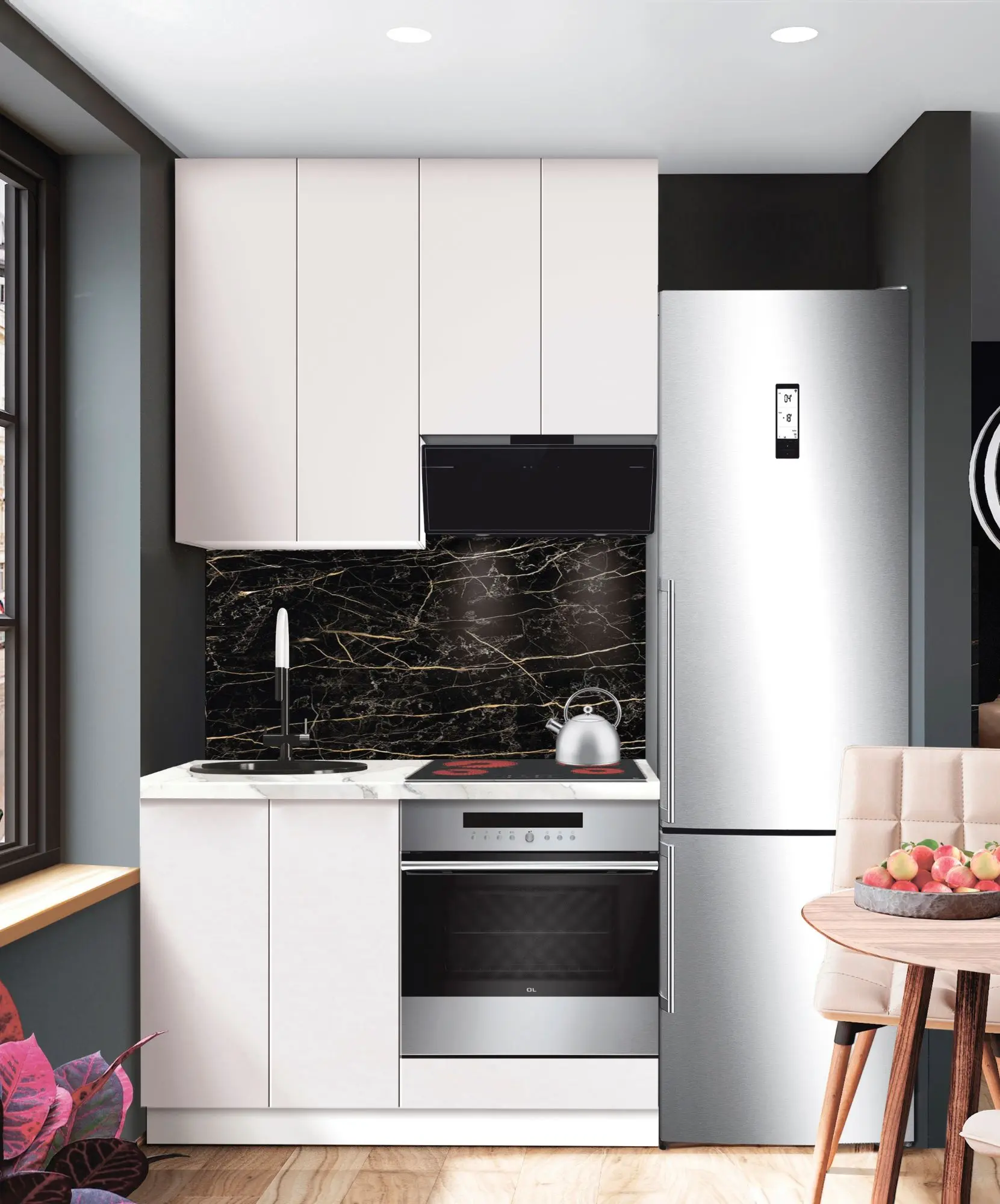 Bucatarie modulara Modern Dolce Vita 3 H110 1.2m