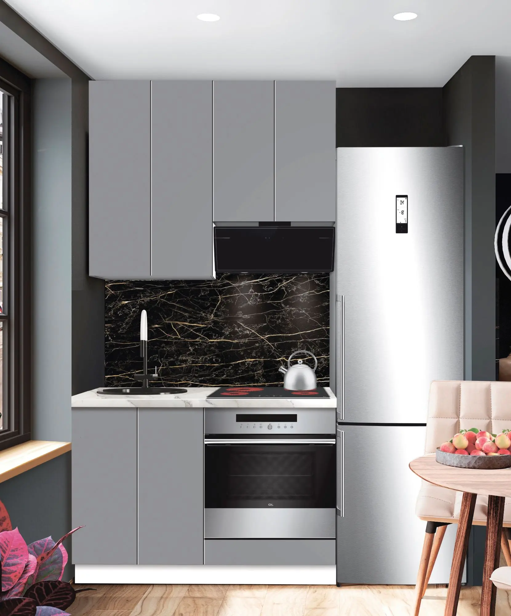 Bucatarie modulara Modern Dolce Vita 3 H110 1.2m