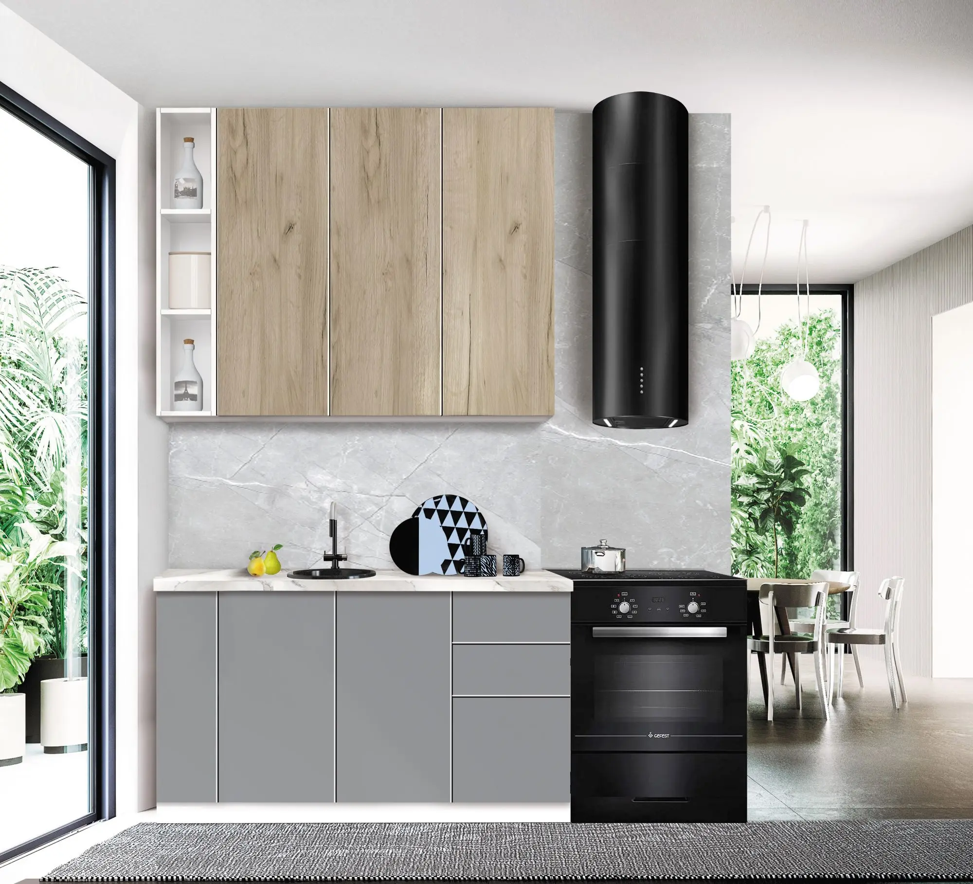 Модульная кухня Modern Dolce Vita 3 H110 1.4m