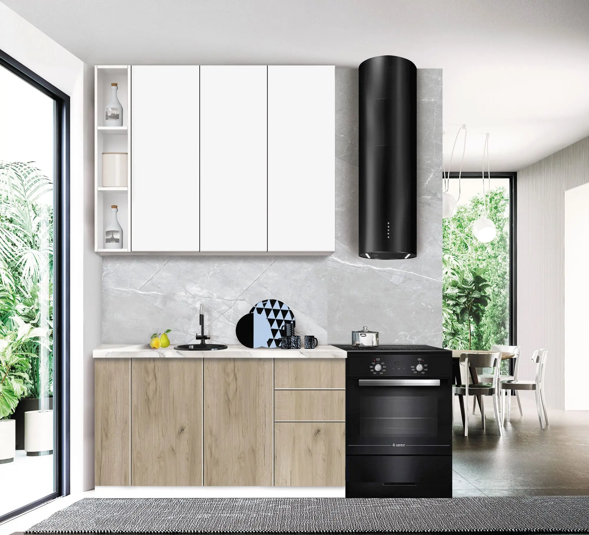 Модульная кухня Modern Dolce Vita 3 H110 1.4m