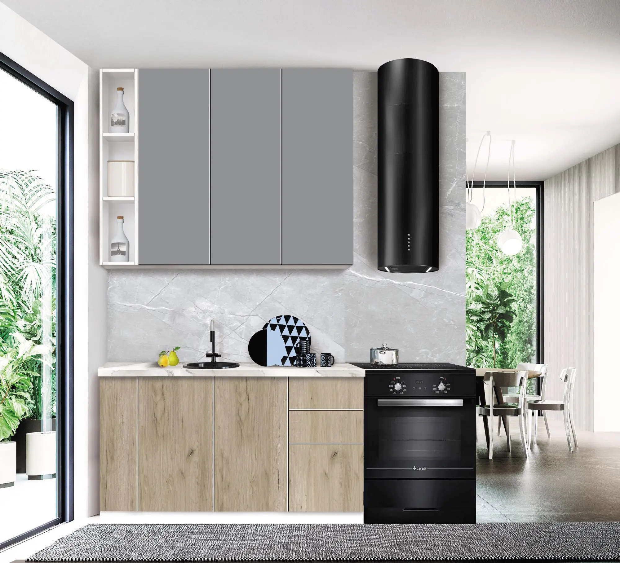 Модульная кухня Modern Dolce Vita 3 H110 1.4m