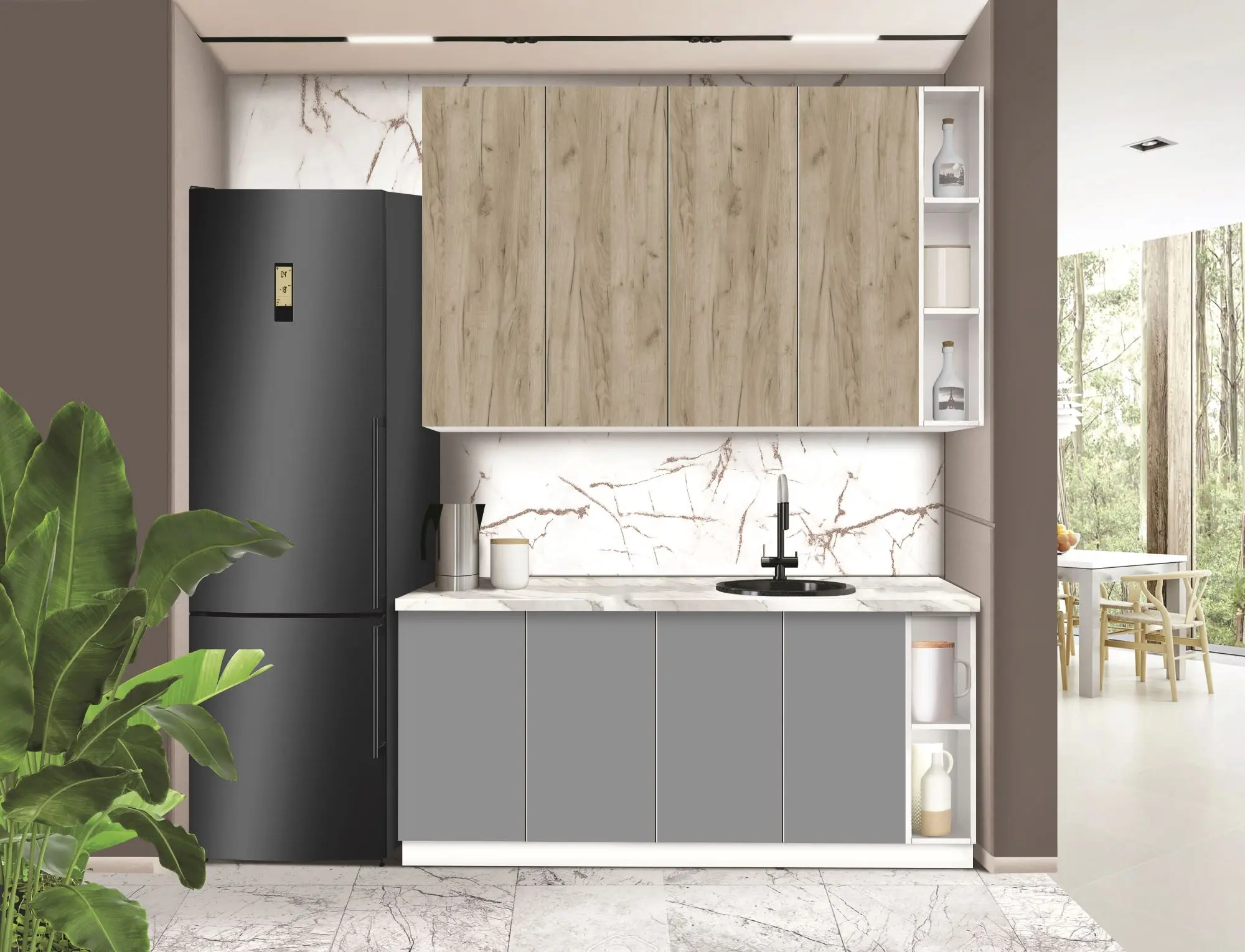 Bucatarie modulara Modern Dolce Vita 3 H110 1.8m