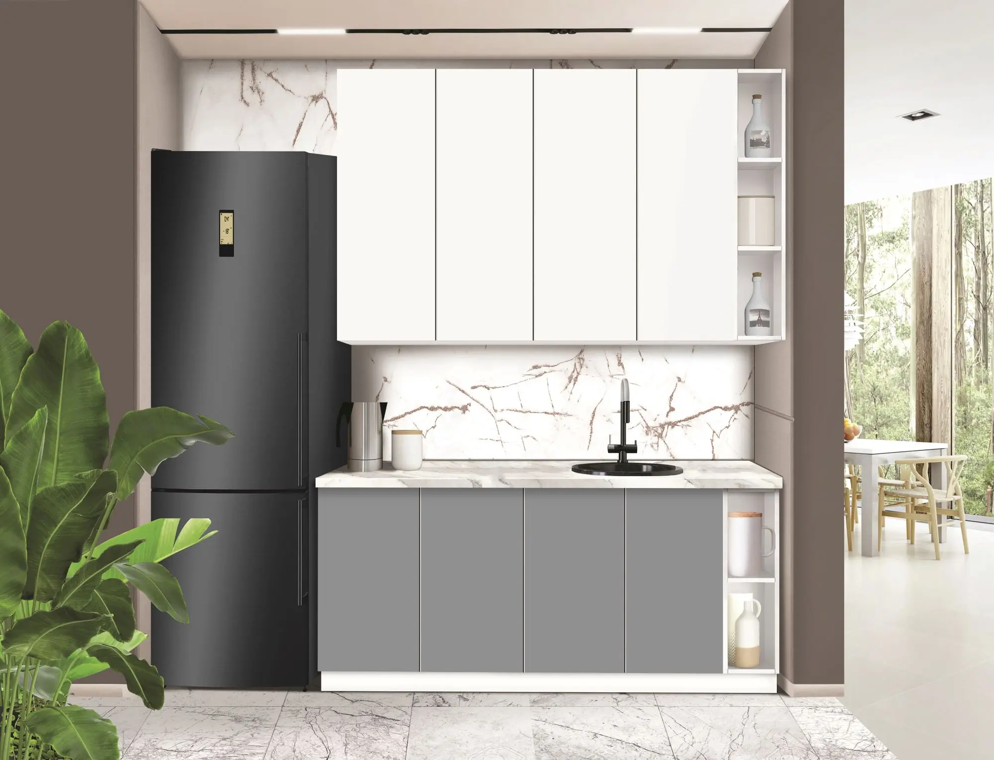 Bucatarie modulara Modern Dolce Vita 3 H110 1.8m