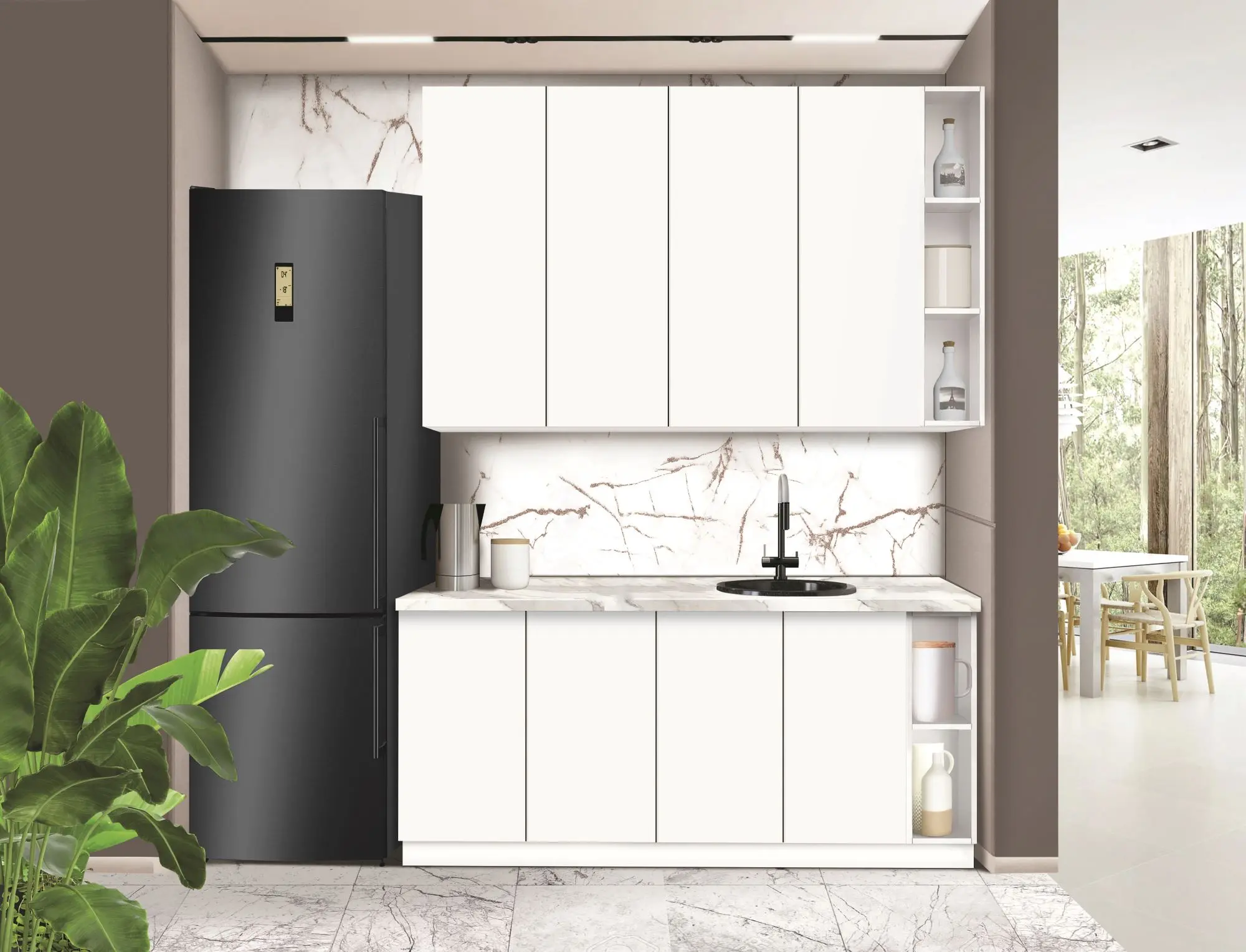 Bucatarie modulara Modern Dolce Vita 3 H110 1.8m