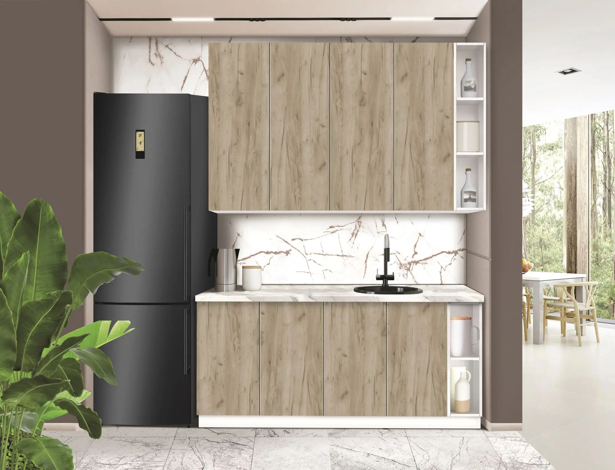 Bucatarie modulara Modern Dolce Vita 3 H110 1.8m