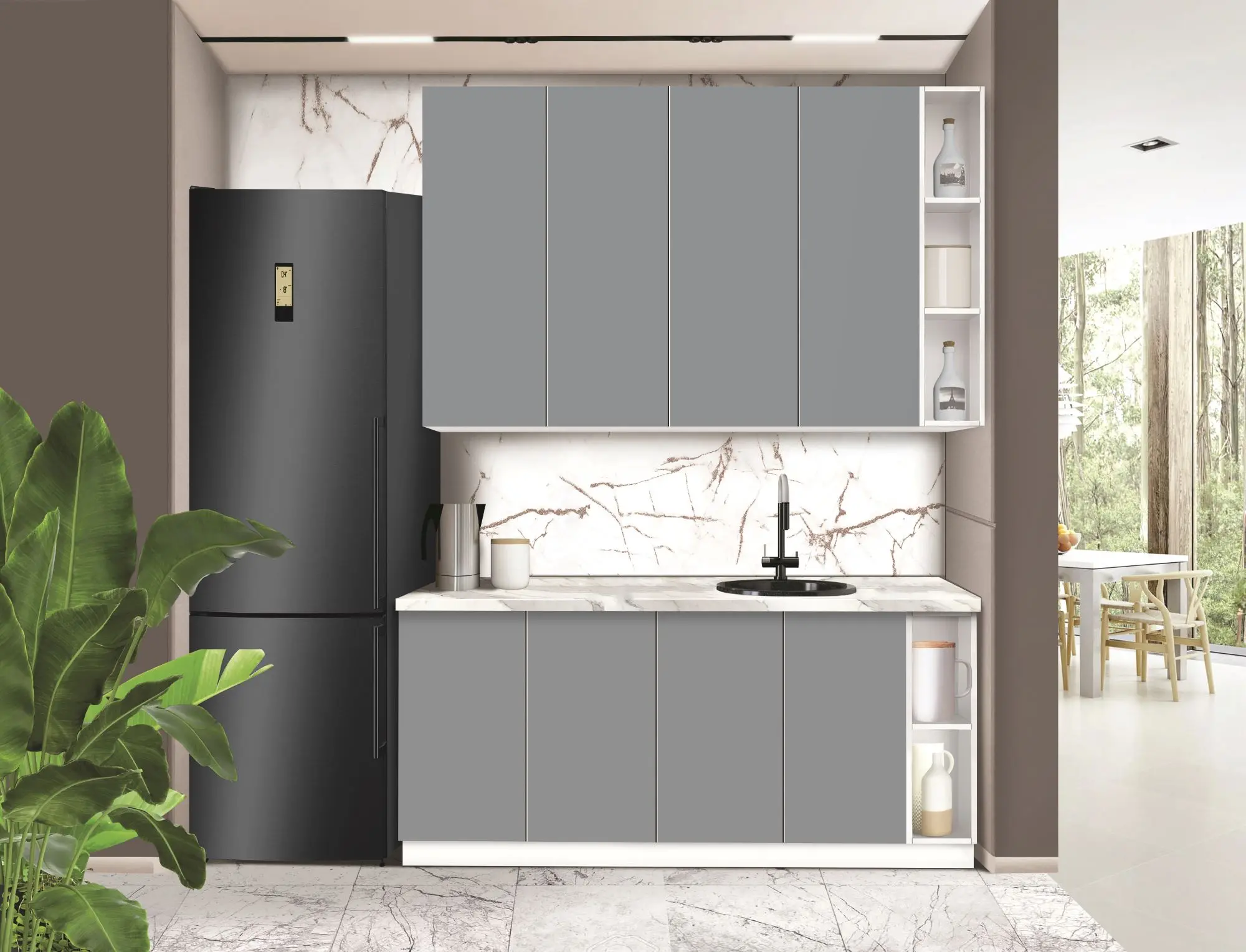 Bucatarie modulara Modern Dolce Vita 3 H110 1.8m