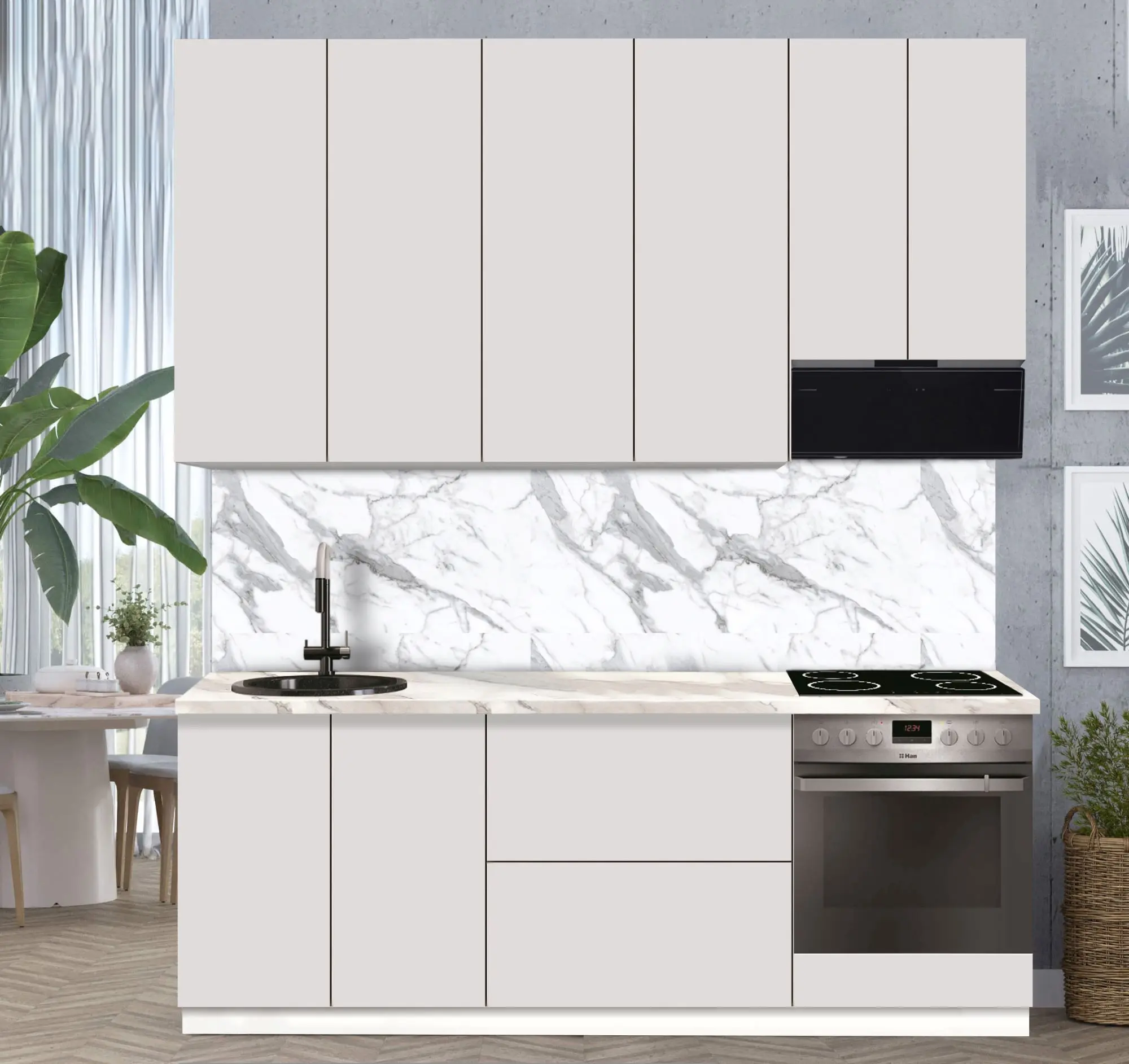 Bucatarie modulara Modern Dolce Vita 3 H110 2.2m