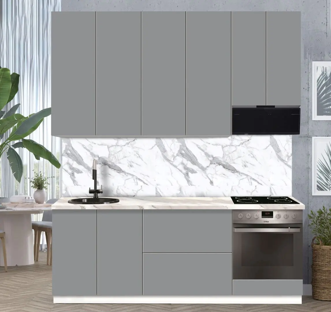 Bucatarie modulara Modern Dolce Vita 3 H110 2.2m