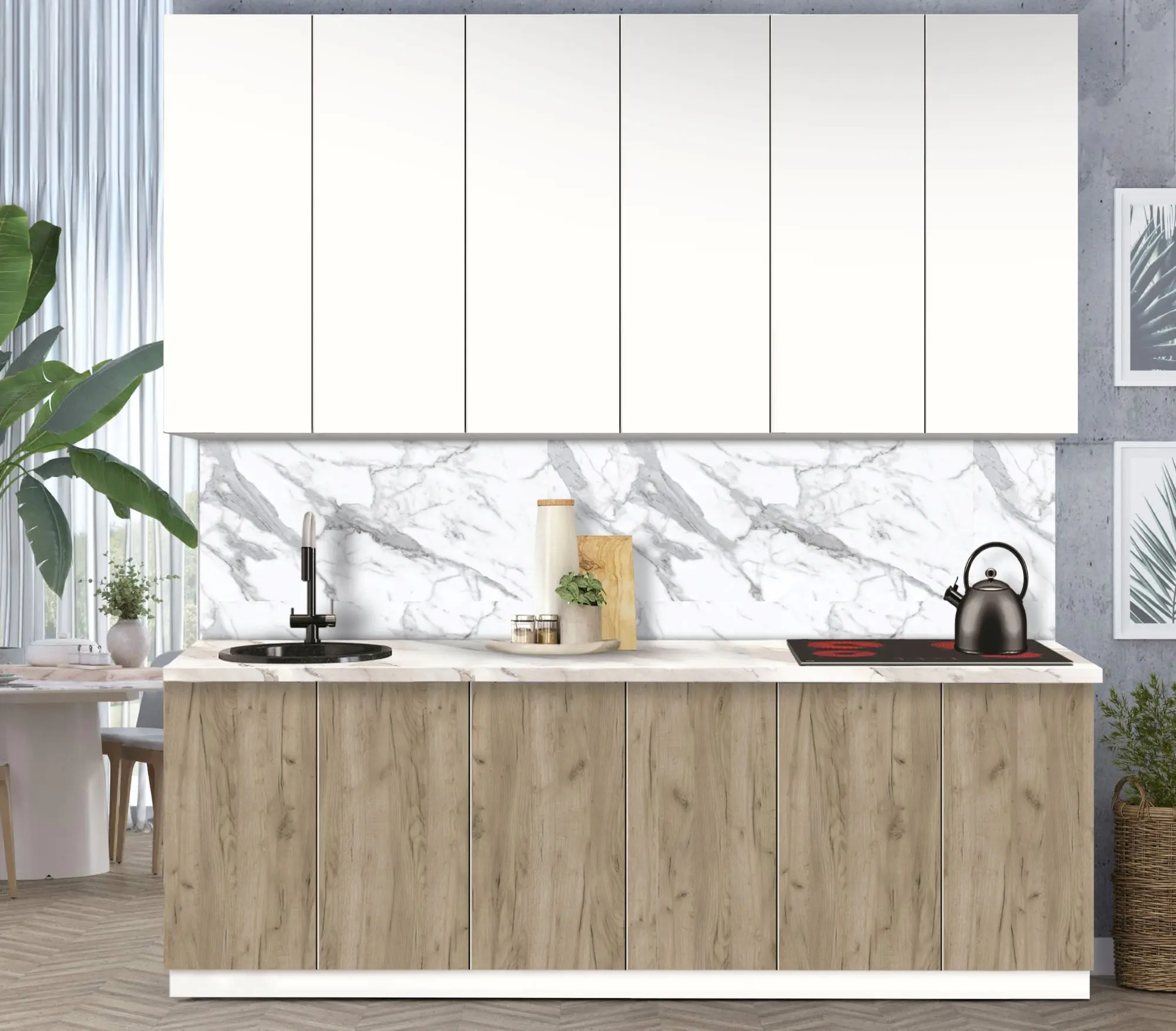 Bucatarie modulara Modern Dolce Vita 3 H110 2.4m