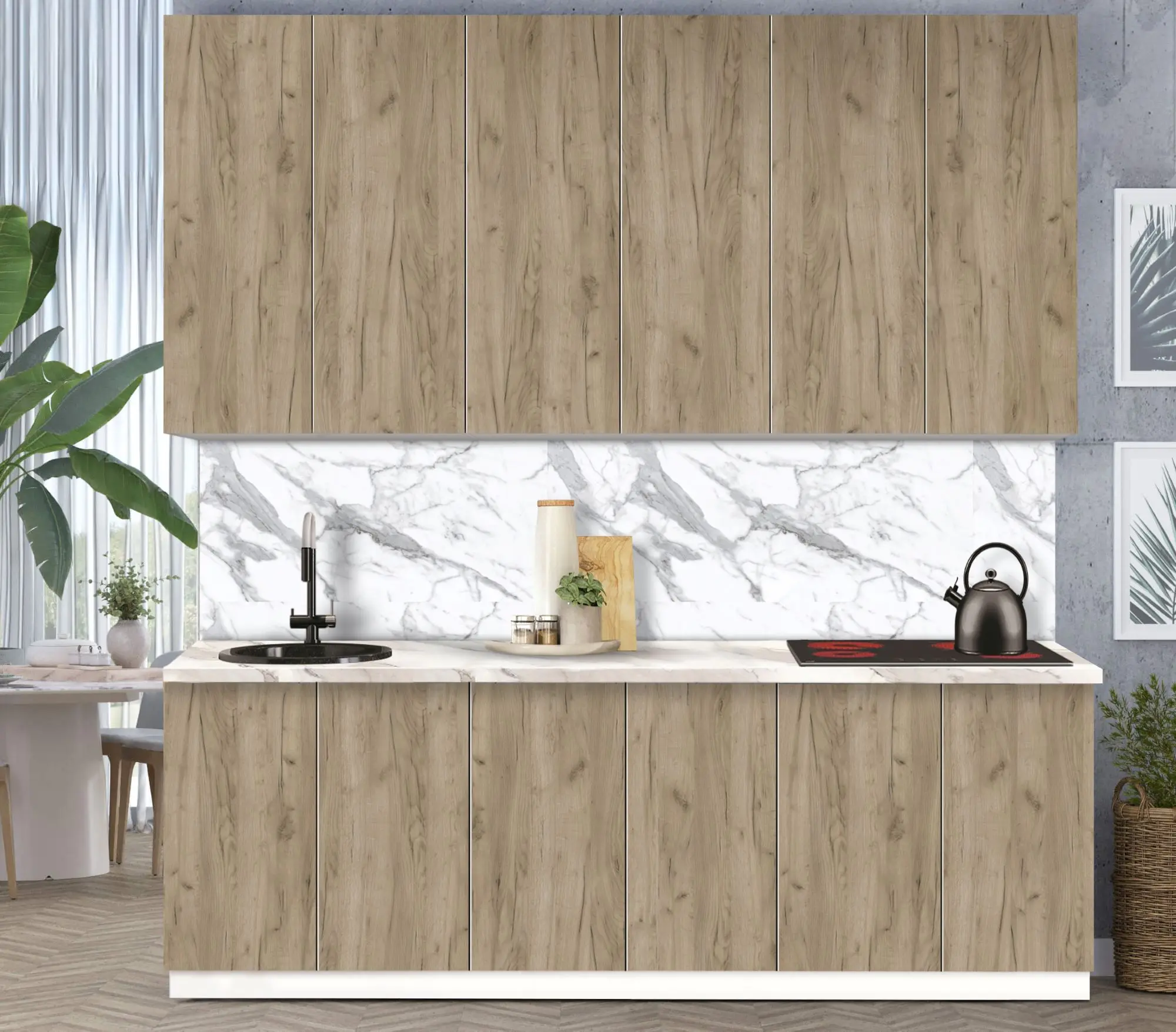 Bucatarie modulara Modern Dolce Vita 3 H110 2.4m