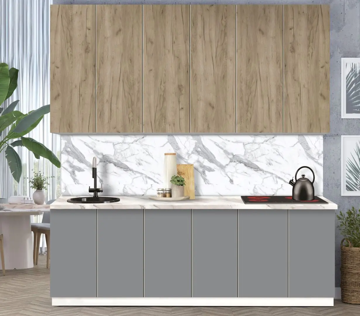 Bucatarie modulara Modern Dolce Vita 3 H110 2.4m