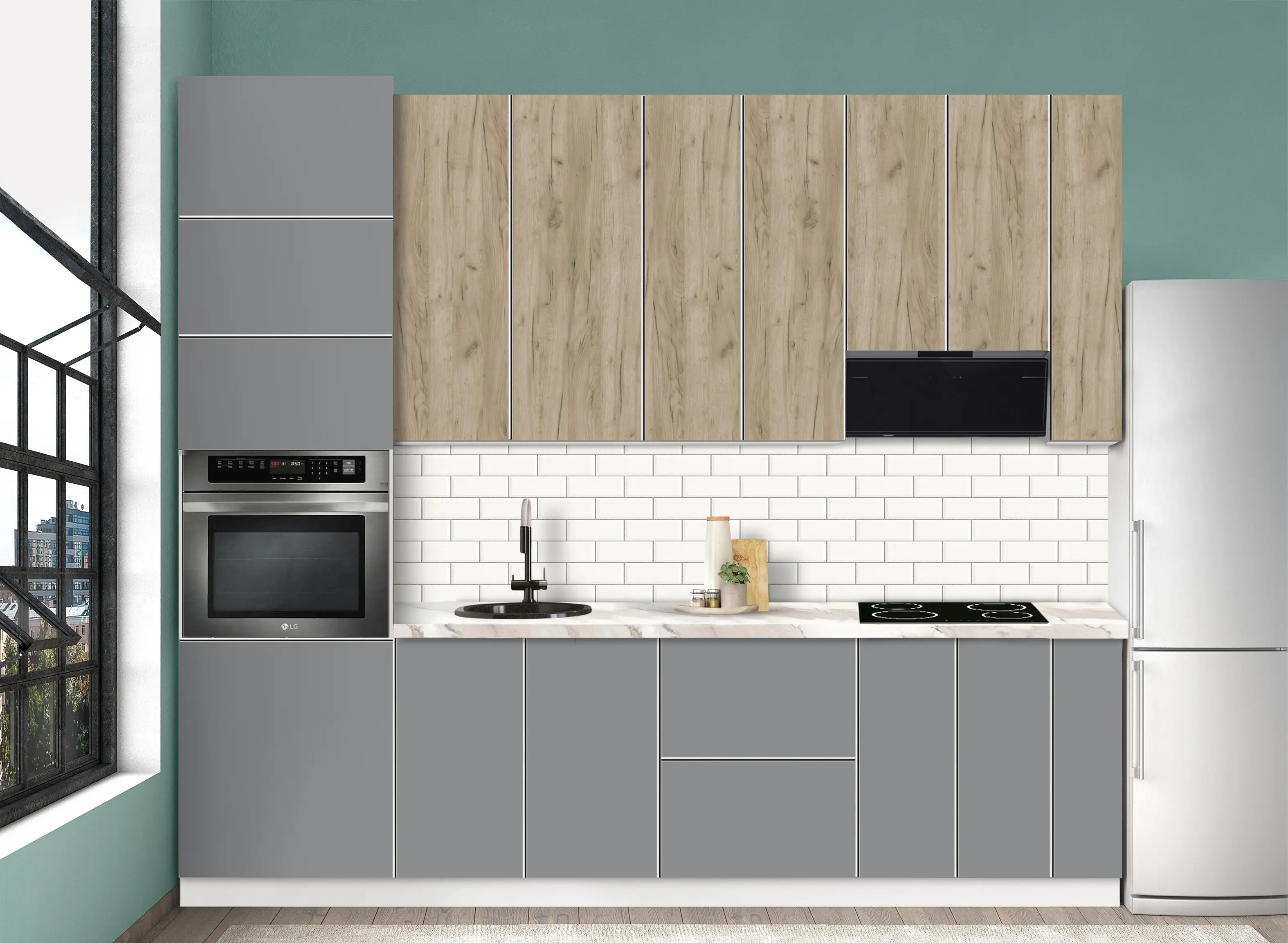 Модульная кухня Modern Dolce Vita 3 H110 2.8m