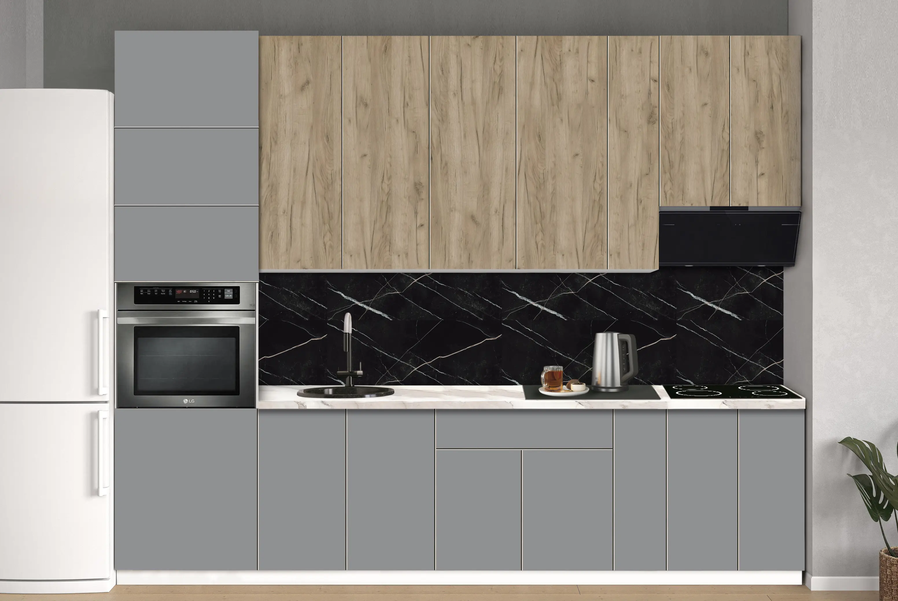 Bucatarie modulara Modern Dolce Vita 3 H110 3.0m