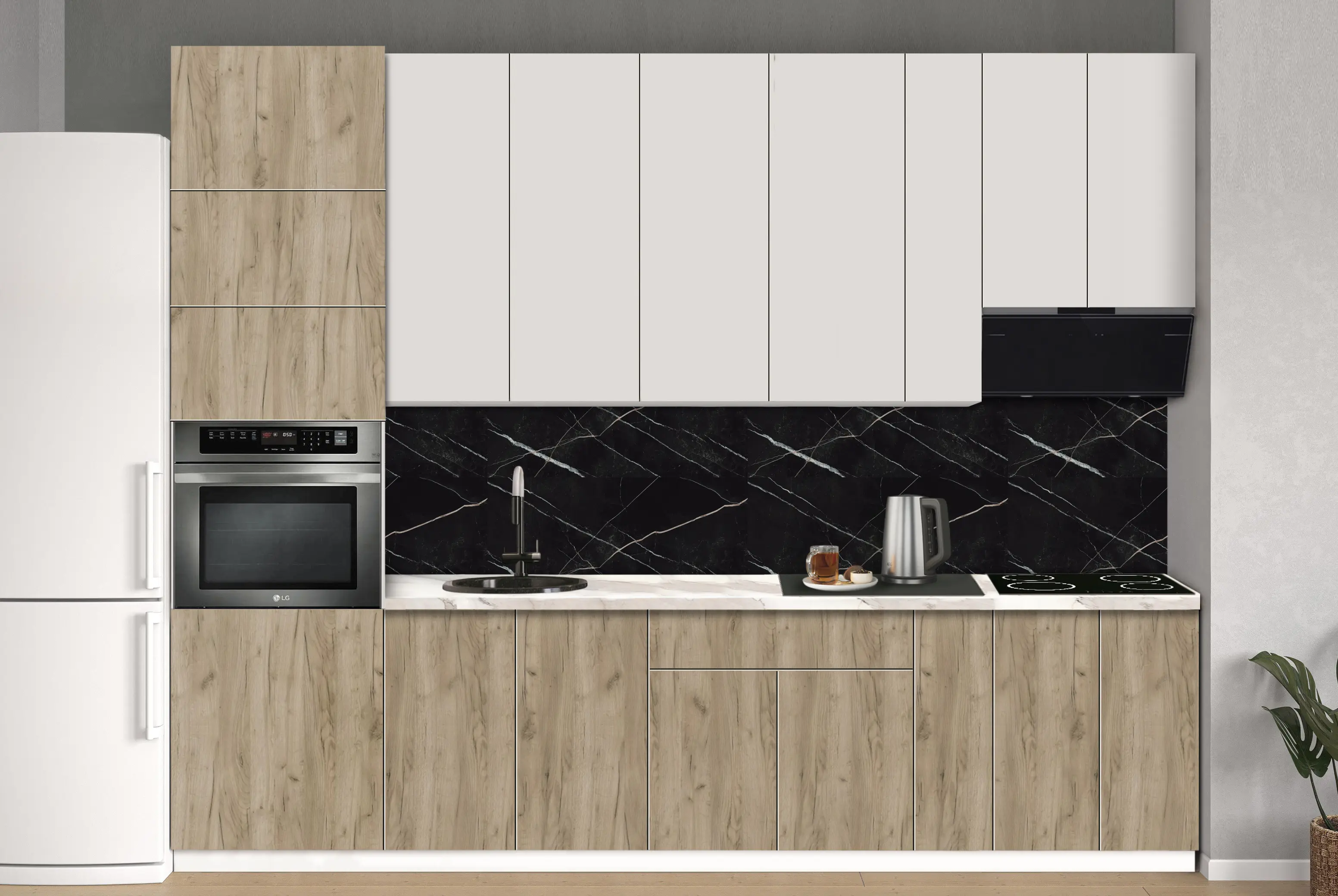 Bucatarie modulara Modern Dolce Vita 3 H110 3.0m