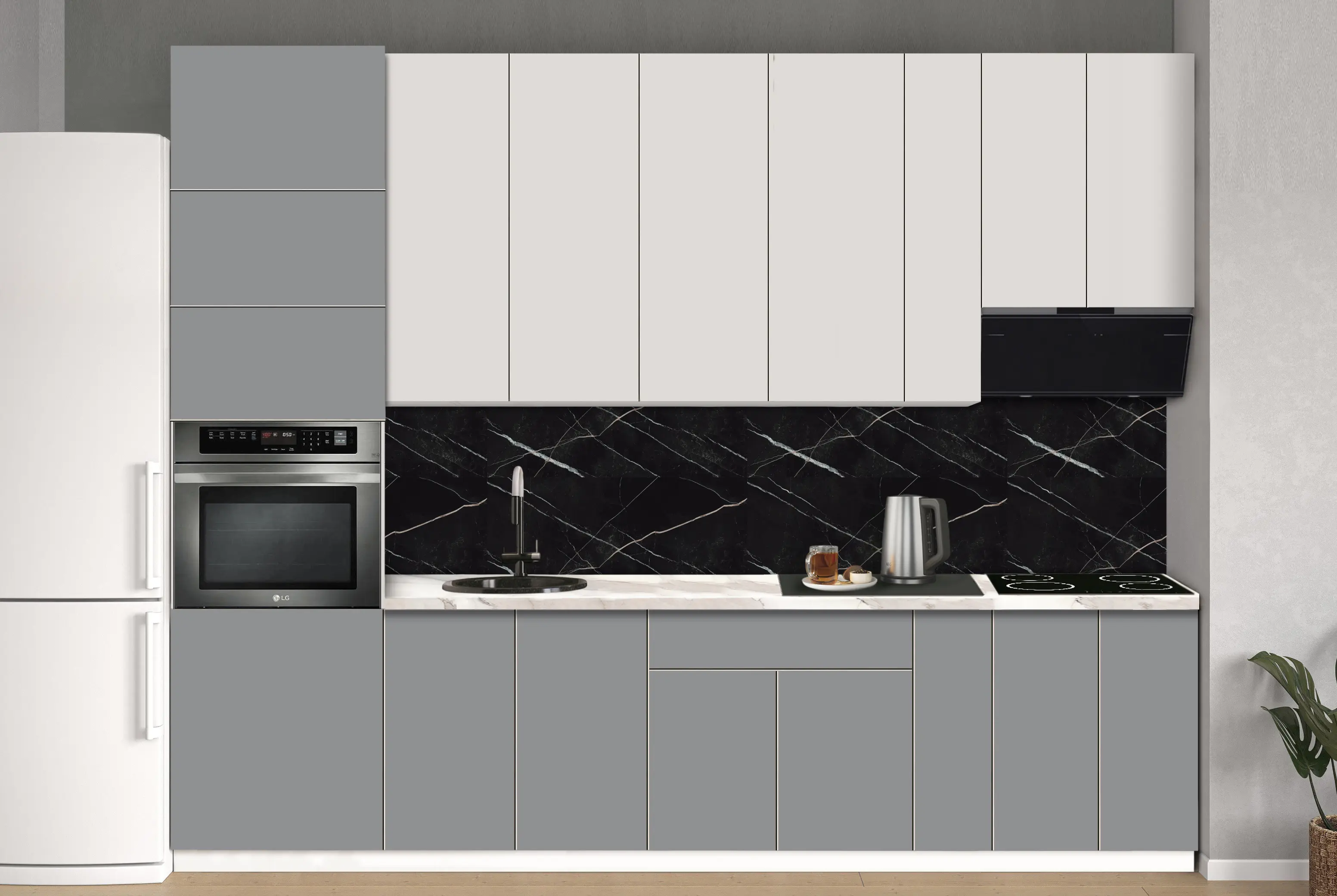 Bucatarie modulara Modern Dolce Vita 3 H110 3.0m