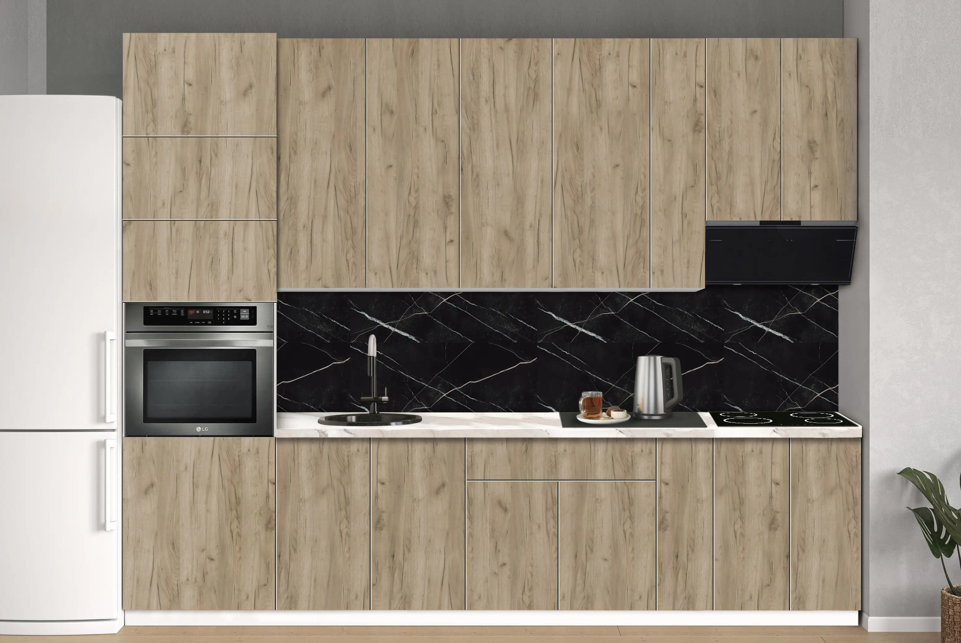 Bucatarie modulara Modern Dolce Vita 3 H110 3.0m