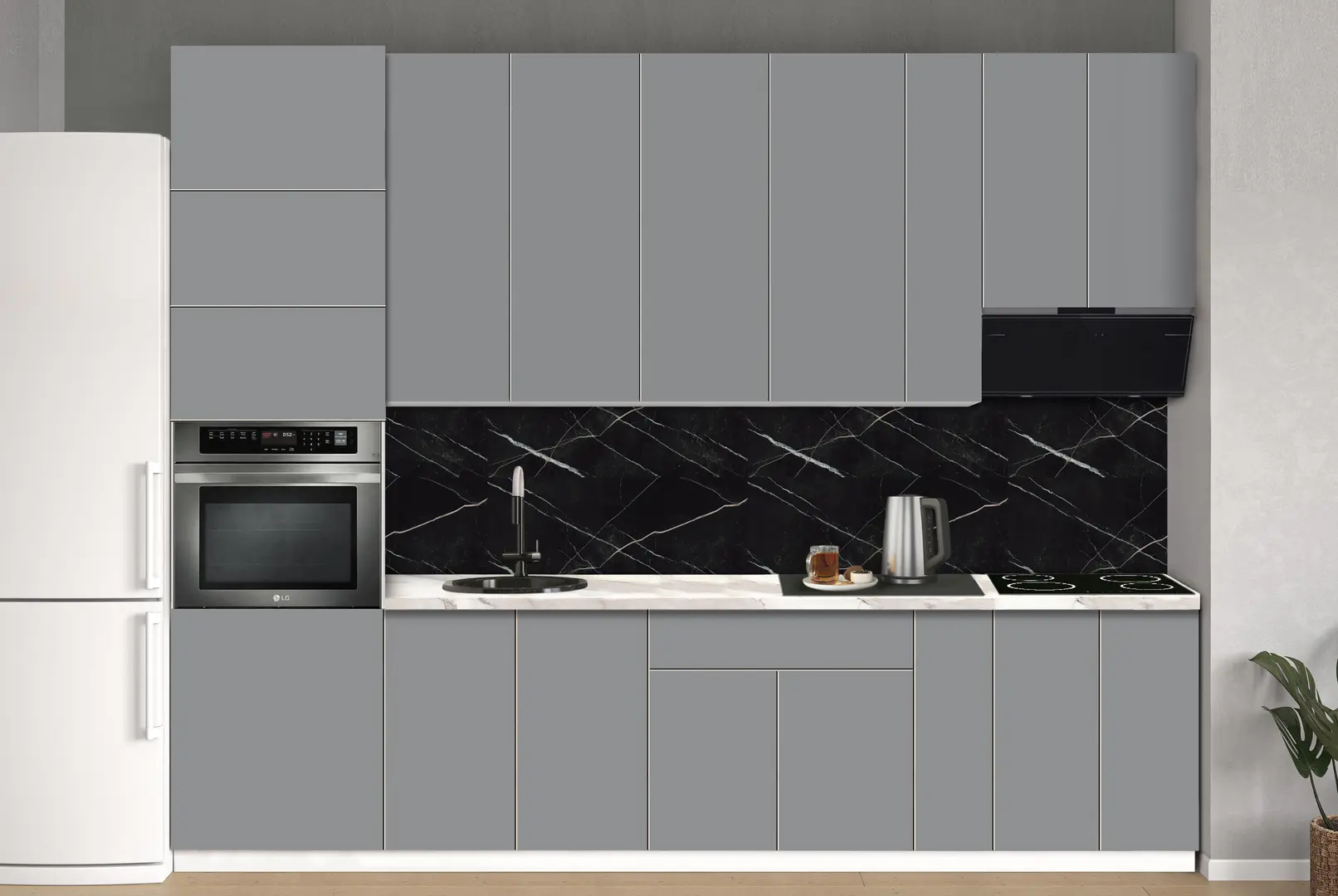 Bucatarie modulara Modern Dolce Vita 3 H110 3.0m