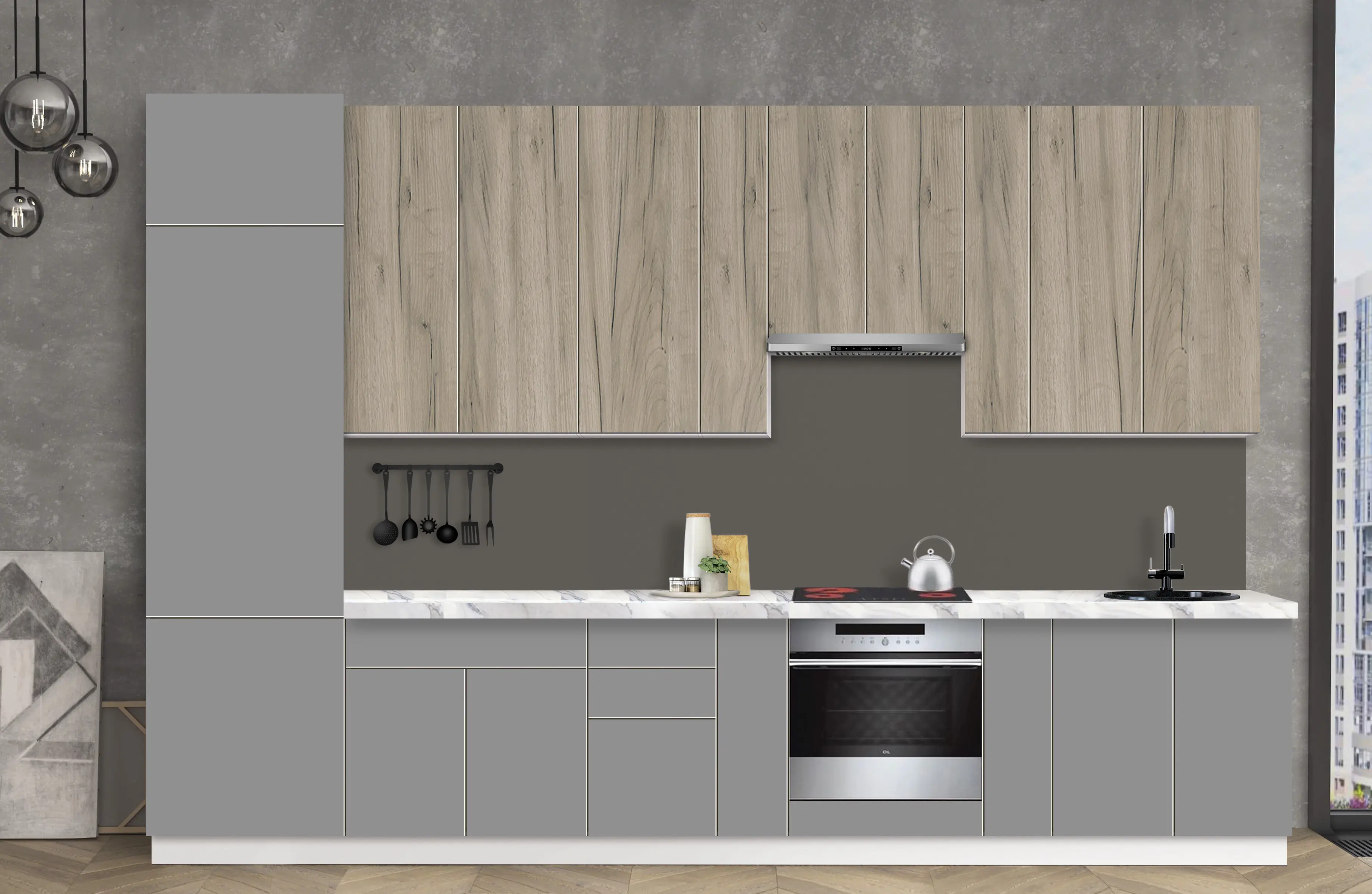 Bucatarie modulara Modern Dolce Vita 3 H110 3.6m