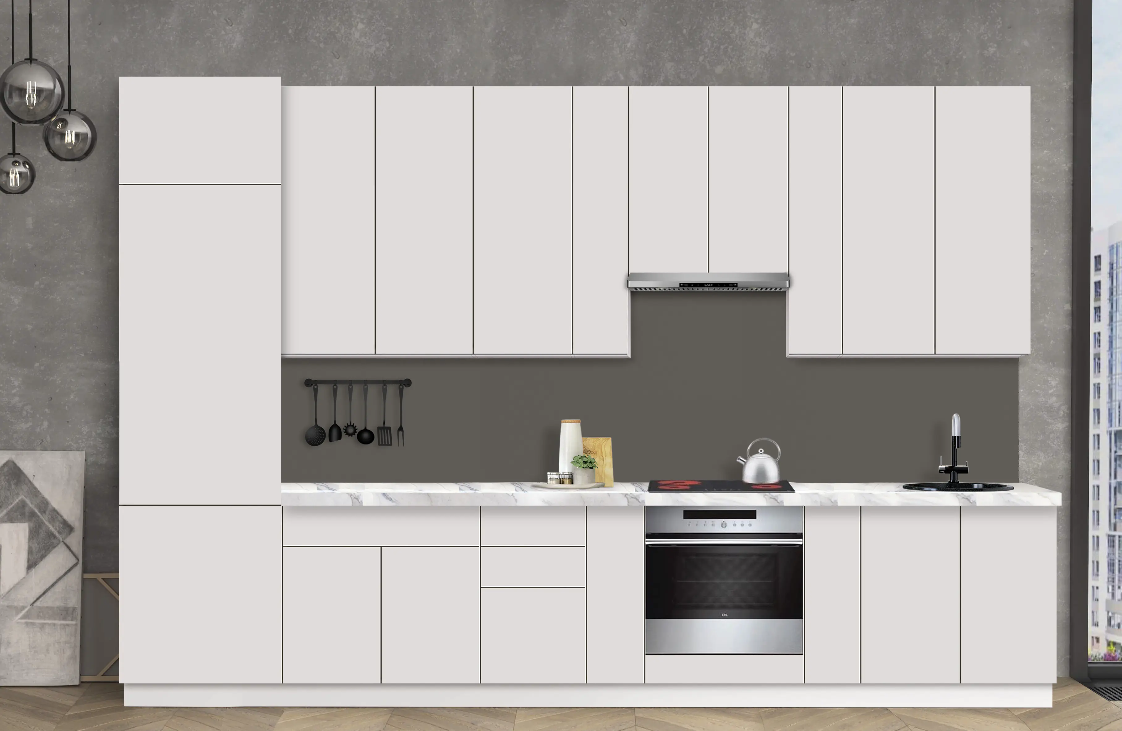 Bucatarie modulara Modern Dolce Vita 3 H110 3.6m