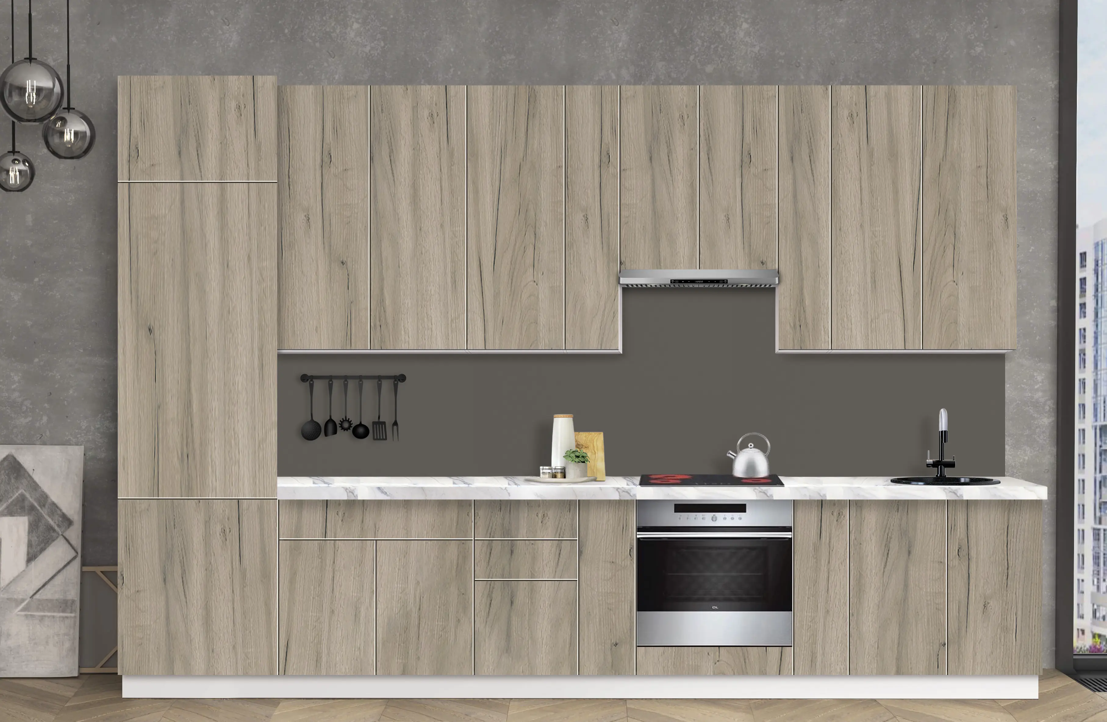 Bucatarie modulara Modern Dolce Vita 3 H110 3.6m