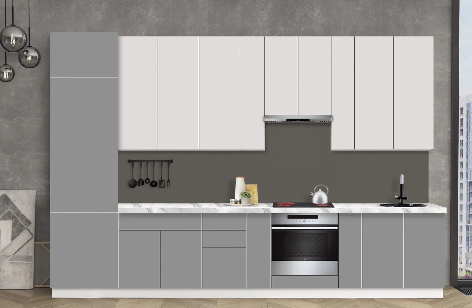 Bucatarie modulara Modern Dolce Vita 3 H110 3.6m