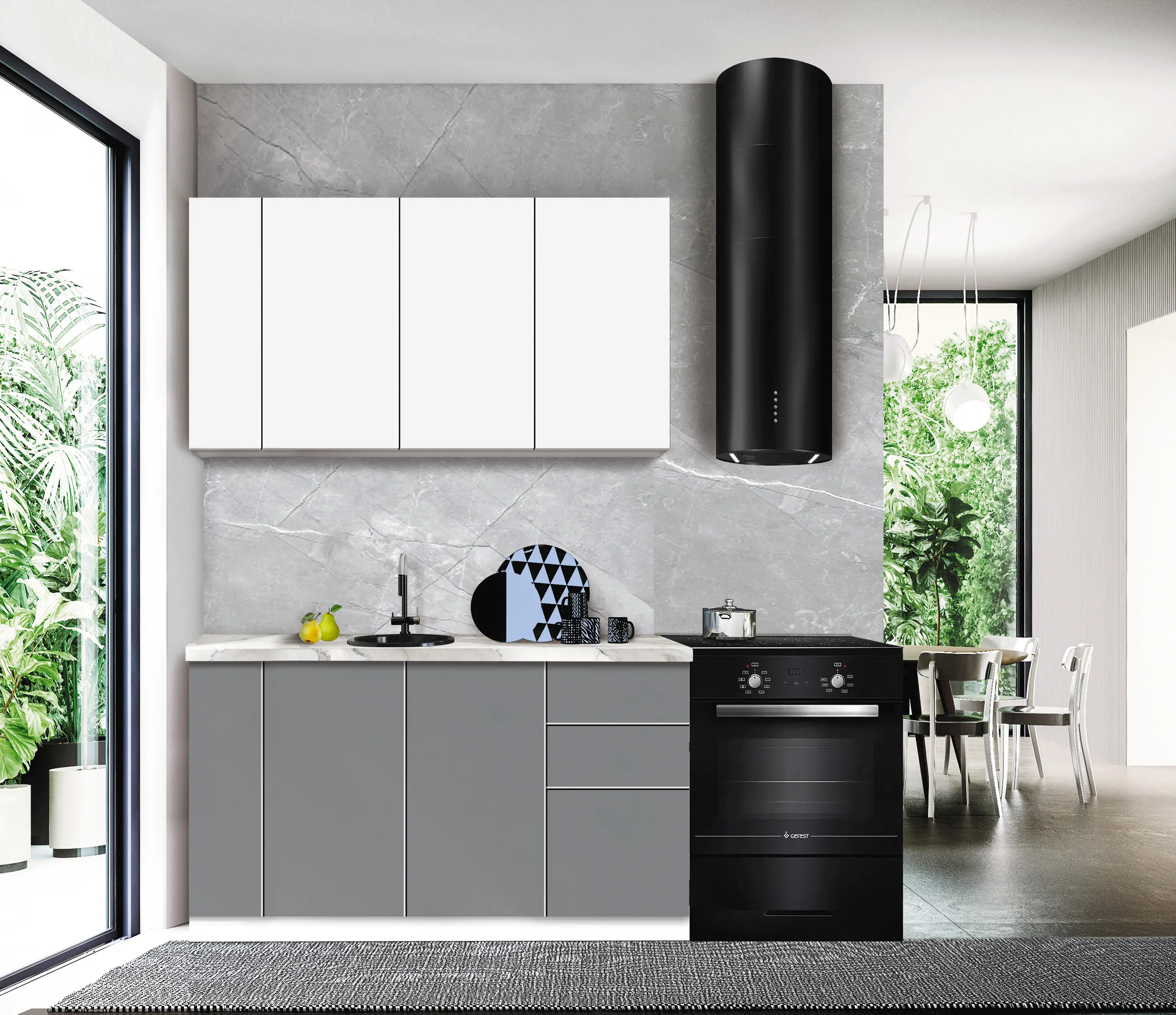 Модульная кухня Modern Dolce Vita 3 H68 1.4m