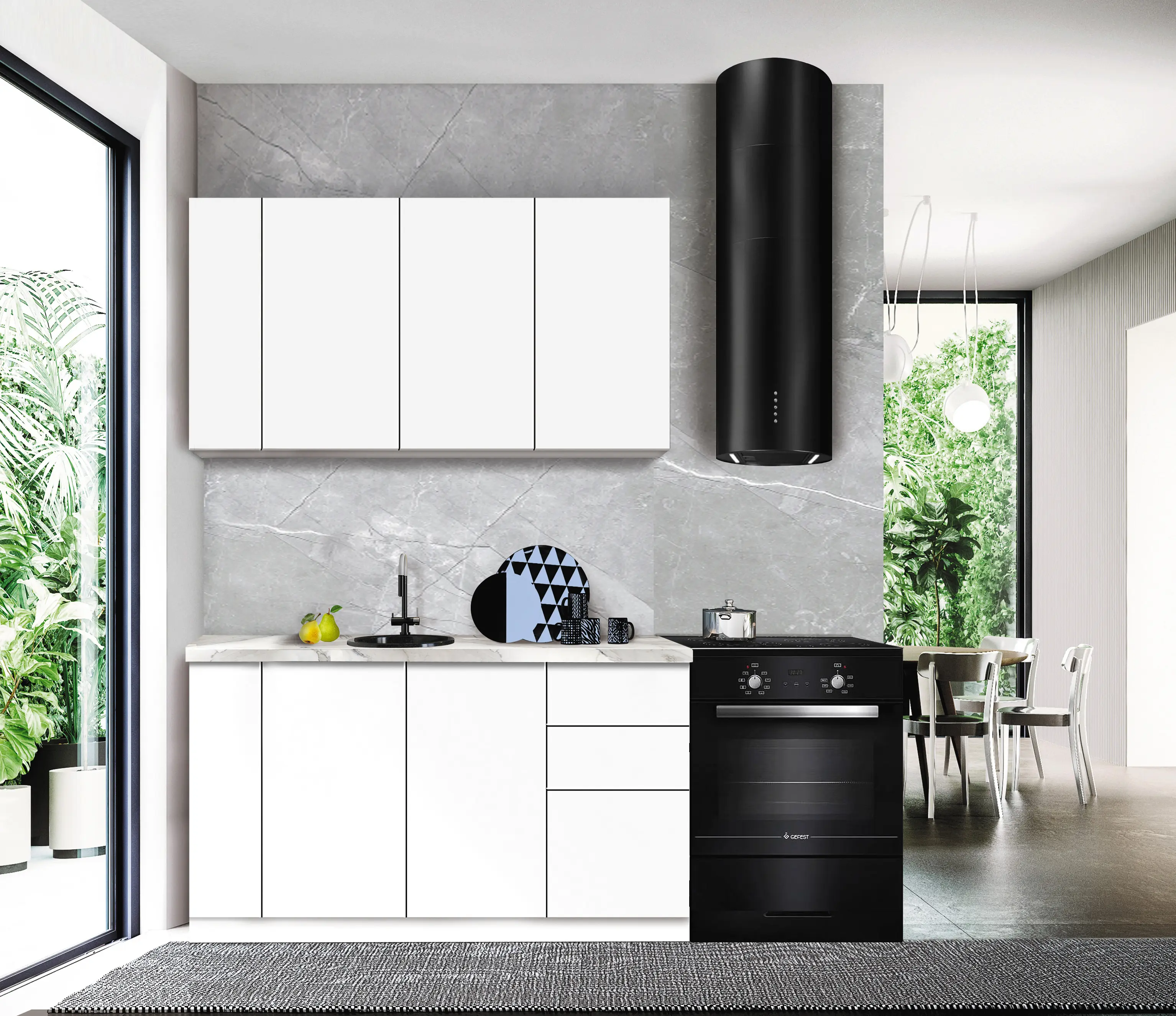 Модульная кухня Modern Dolce Vita 3 H68 1.4m