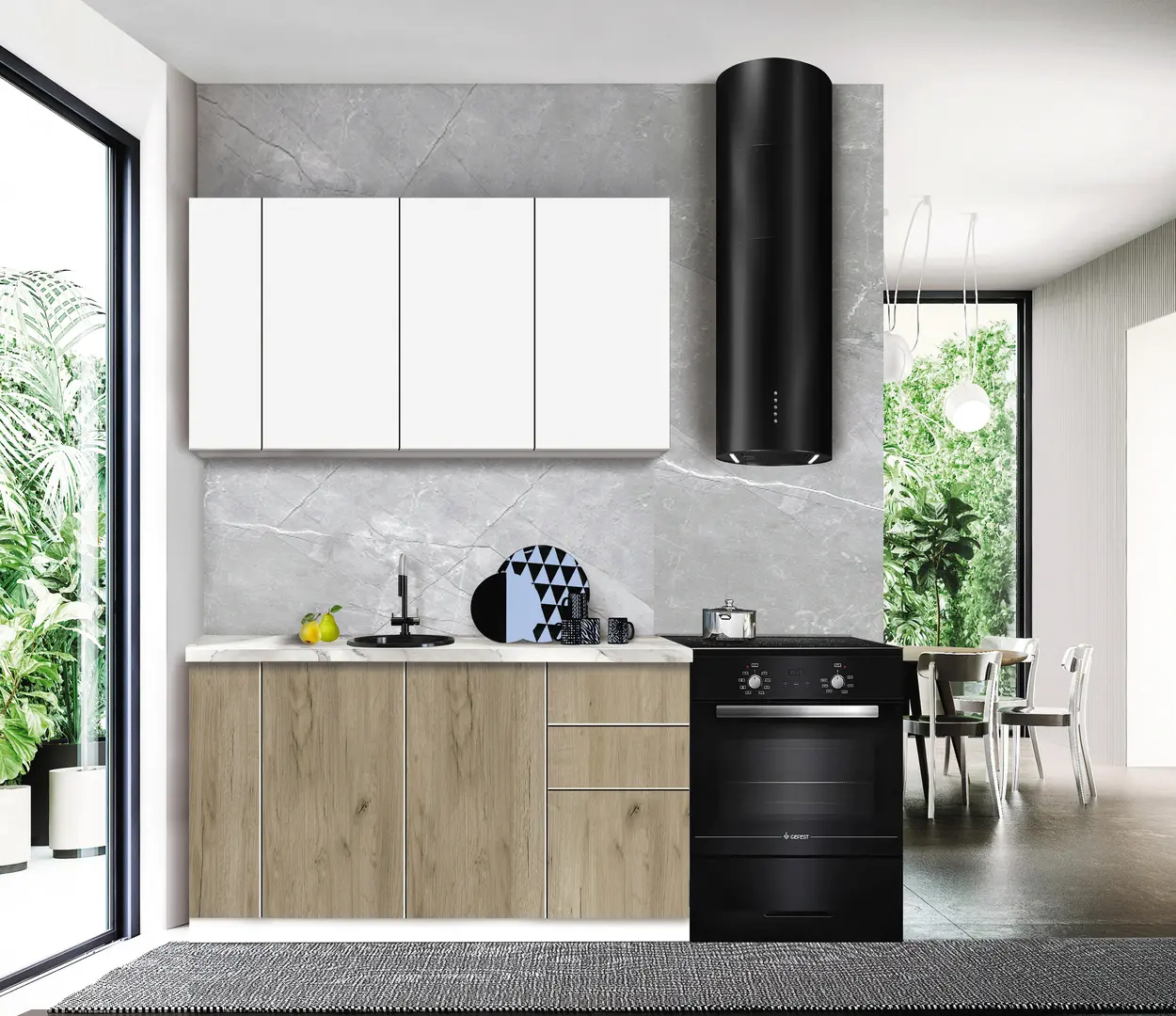 Модульная кухня Modern Dolce Vita 3 H68 1.4m