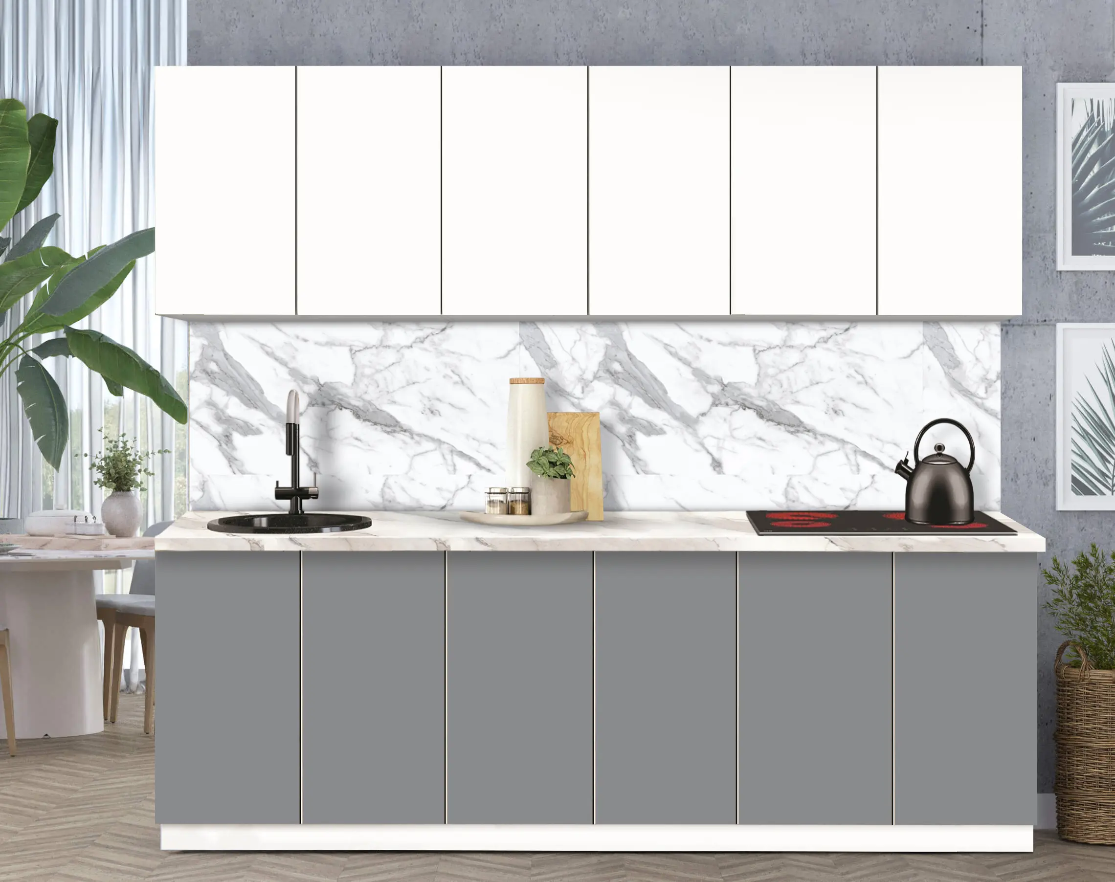 Bucatarie modulara Modern Dolce Vita 3 H68 2.4m