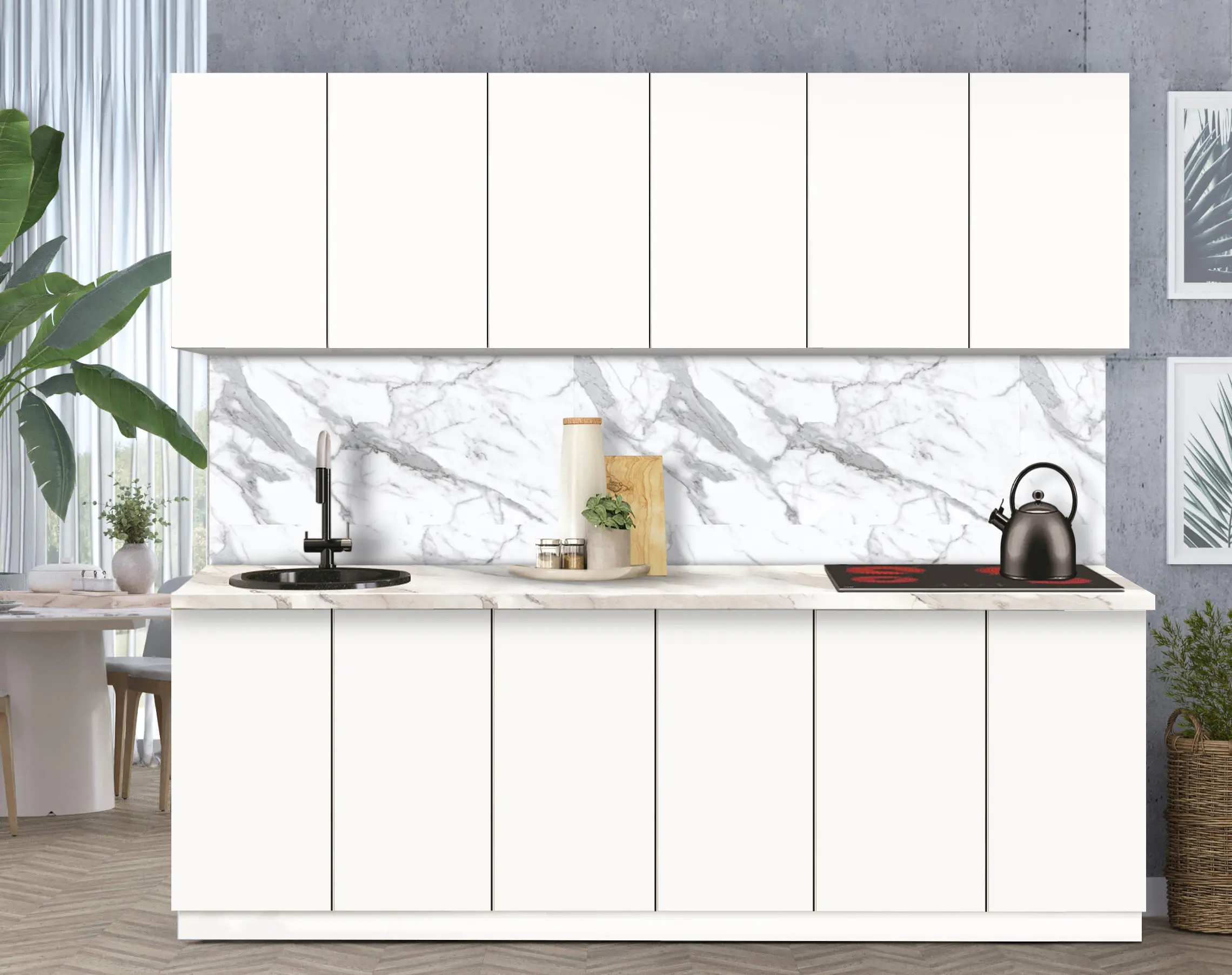 Bucatarie modulara Modern Dolce Vita 3 H68 2.4m