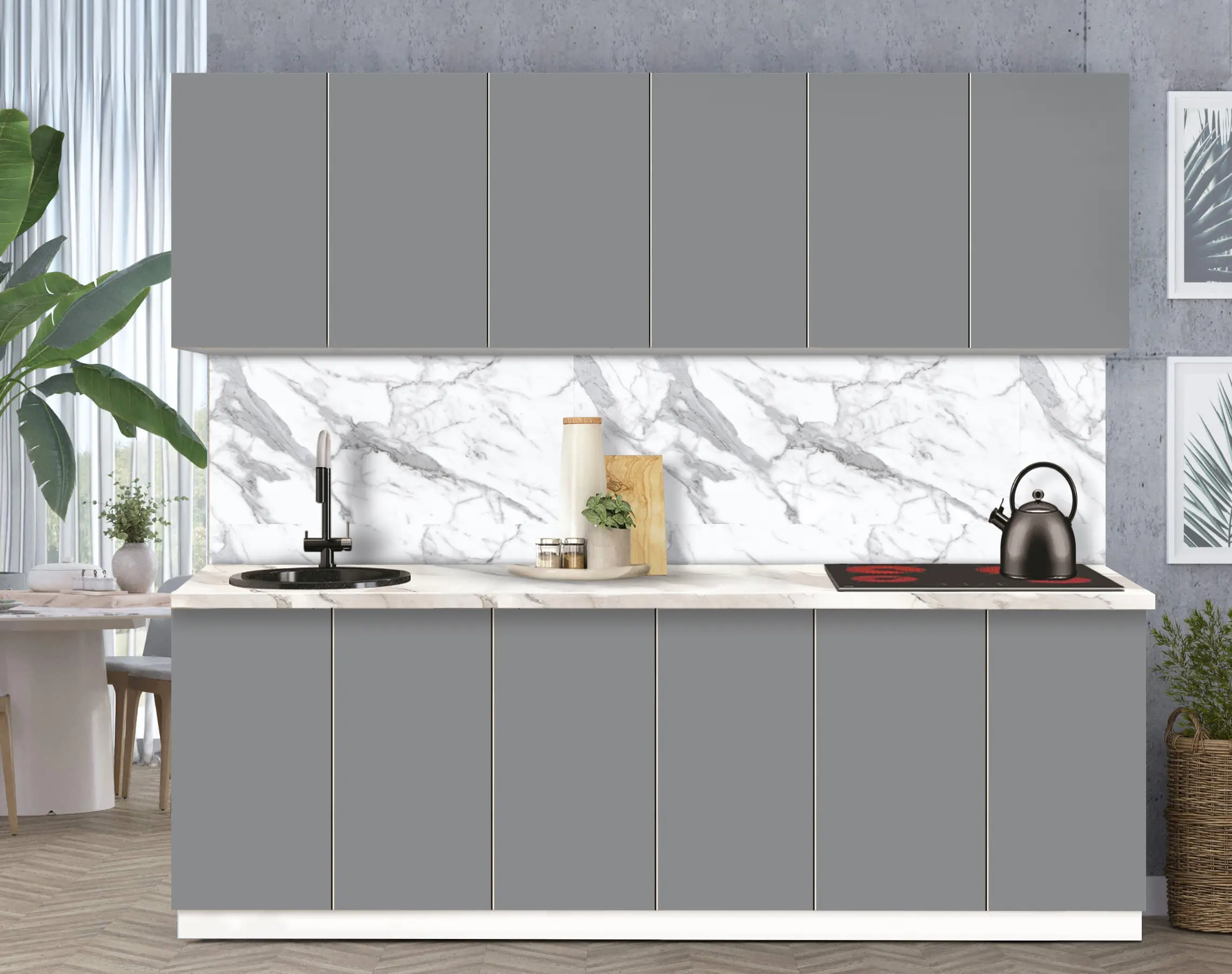 Bucatarie modulara Modern Dolce Vita 3 H68 2.4m