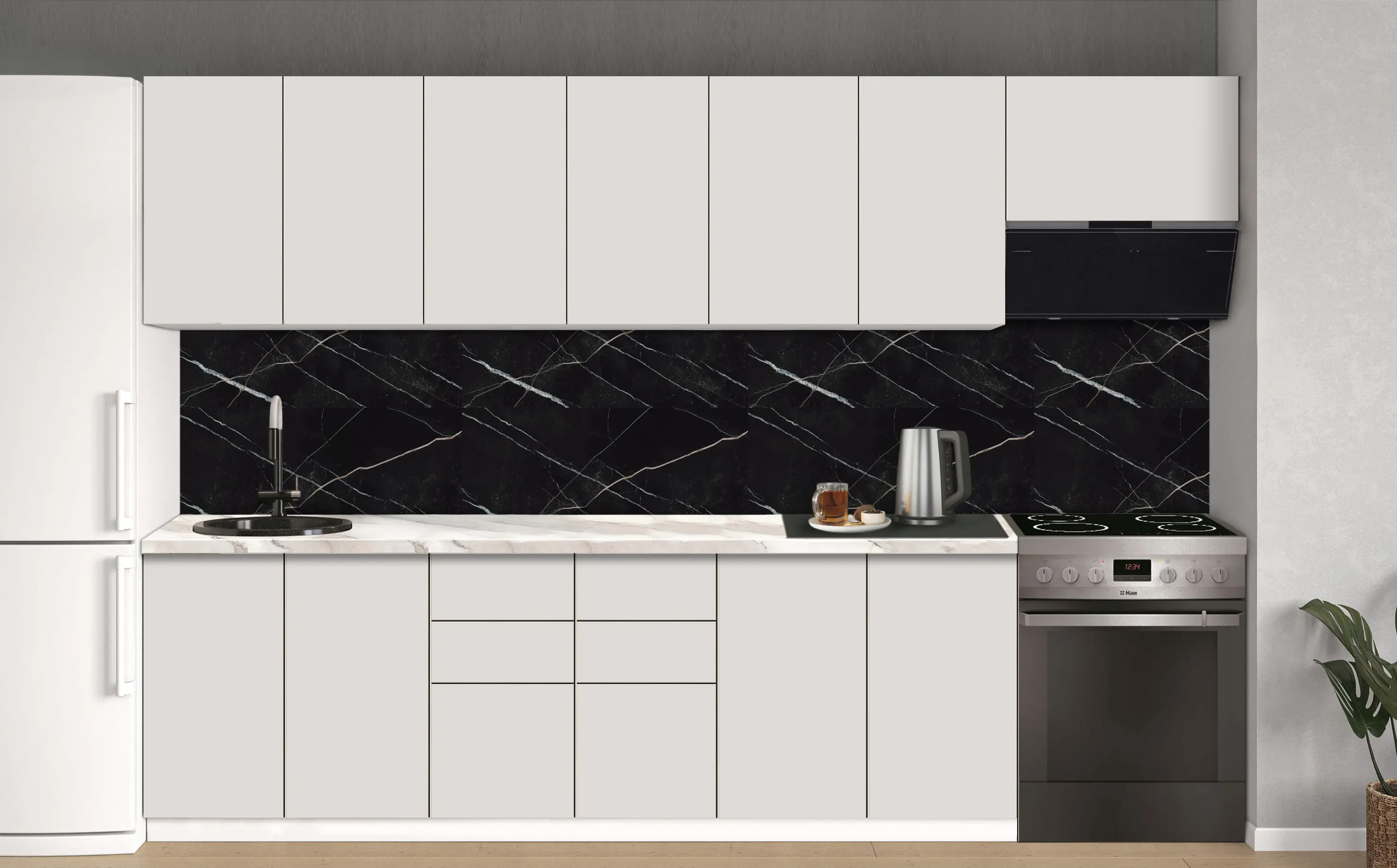 Bucatarie modulara Modern Dolce Vita 3 H68 3.0m