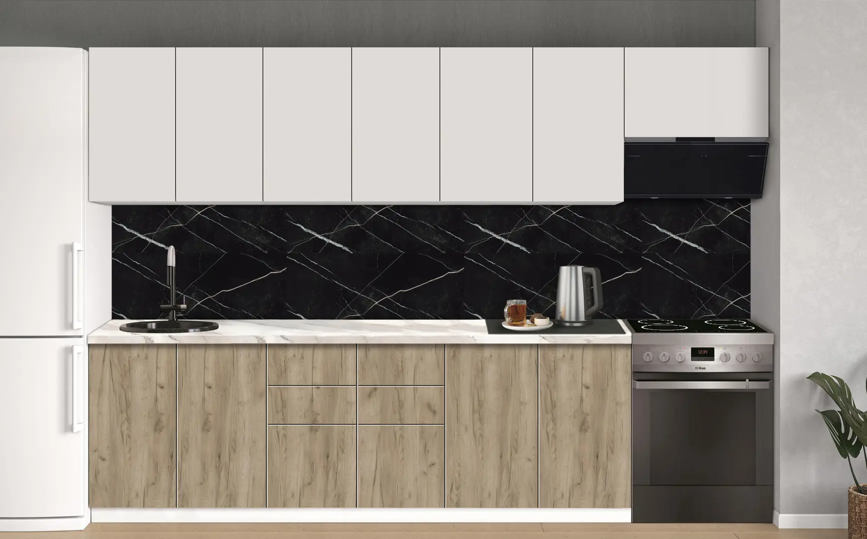 Bucatarie modulara Modern Dolce Vita 3 H68 3.0m