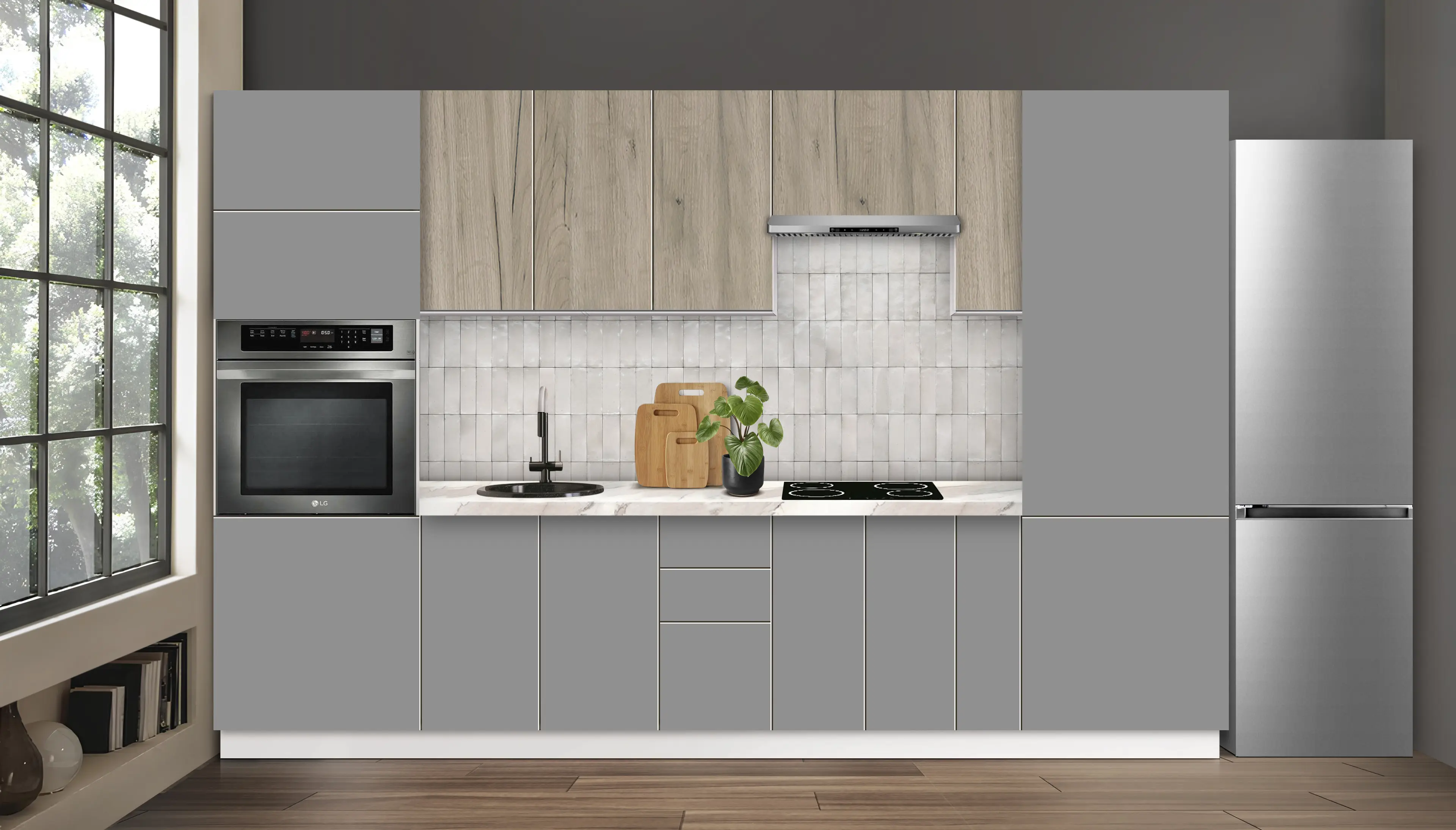 Bucatarie modulara Modern Dolce Vita 3 H68 3.2m