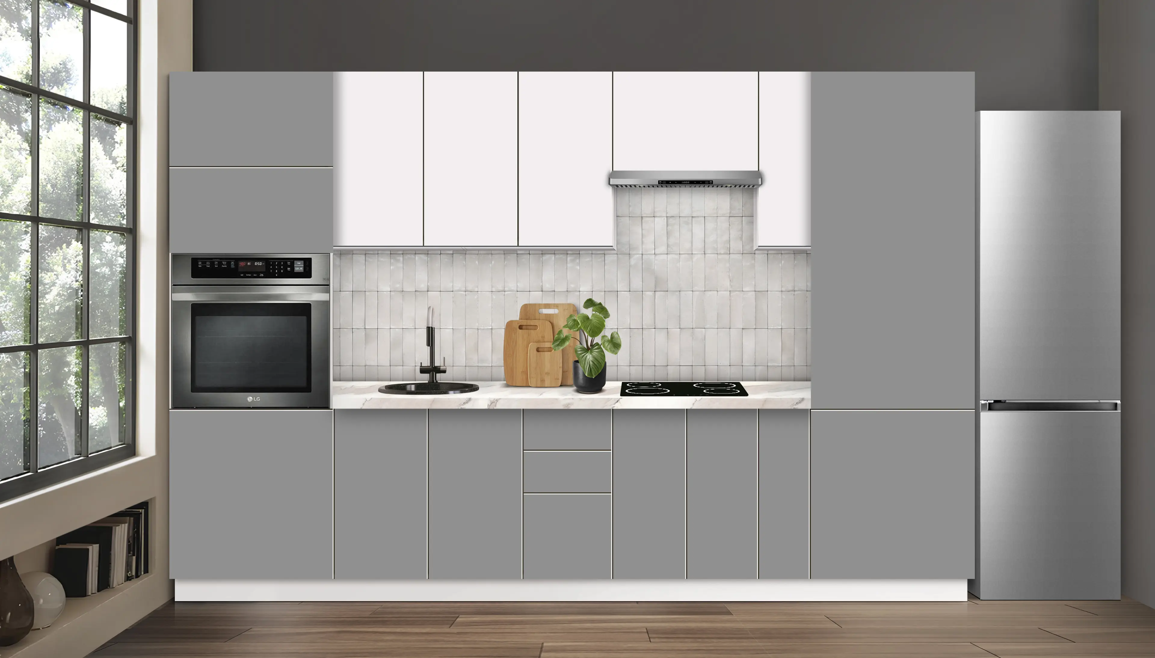 Bucatarie modulara Modern Dolce Vita 3 H68 3.2m