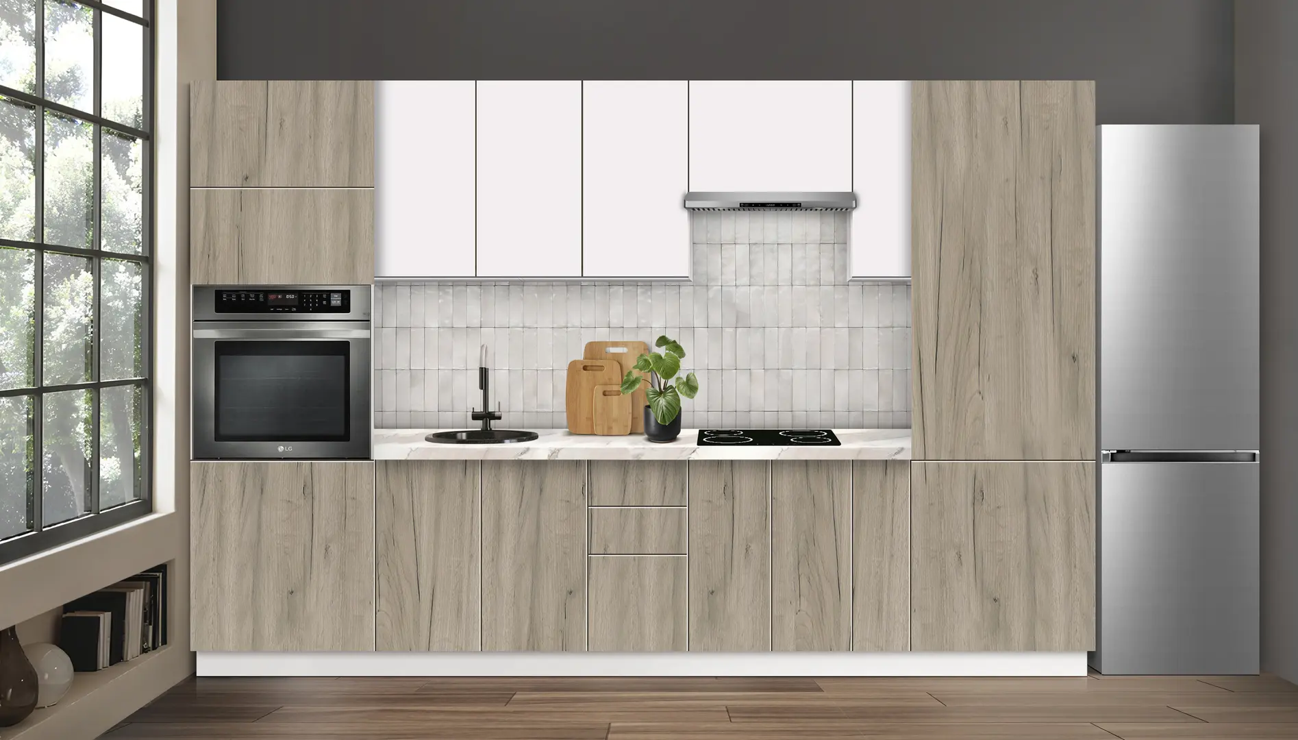 Bucatarie modulara Modern Dolce Vita 3 H68 3.2m