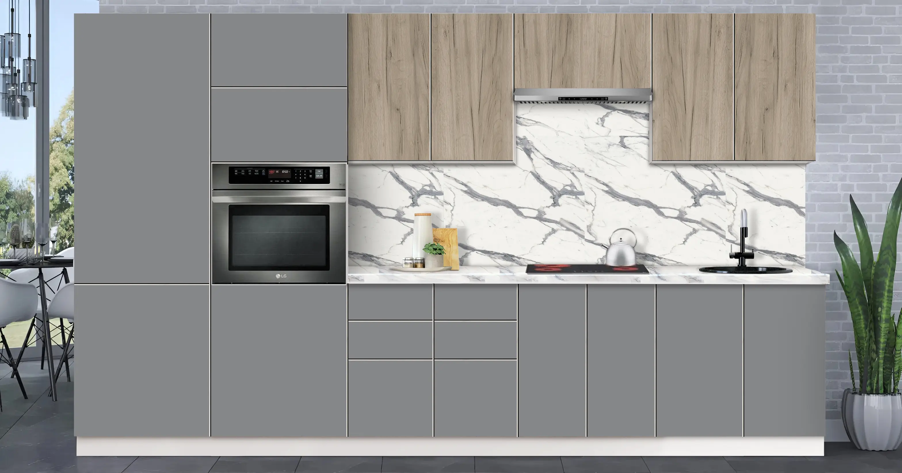 Модульная кухня Modern Dolce Vita 3 H68 3.4m